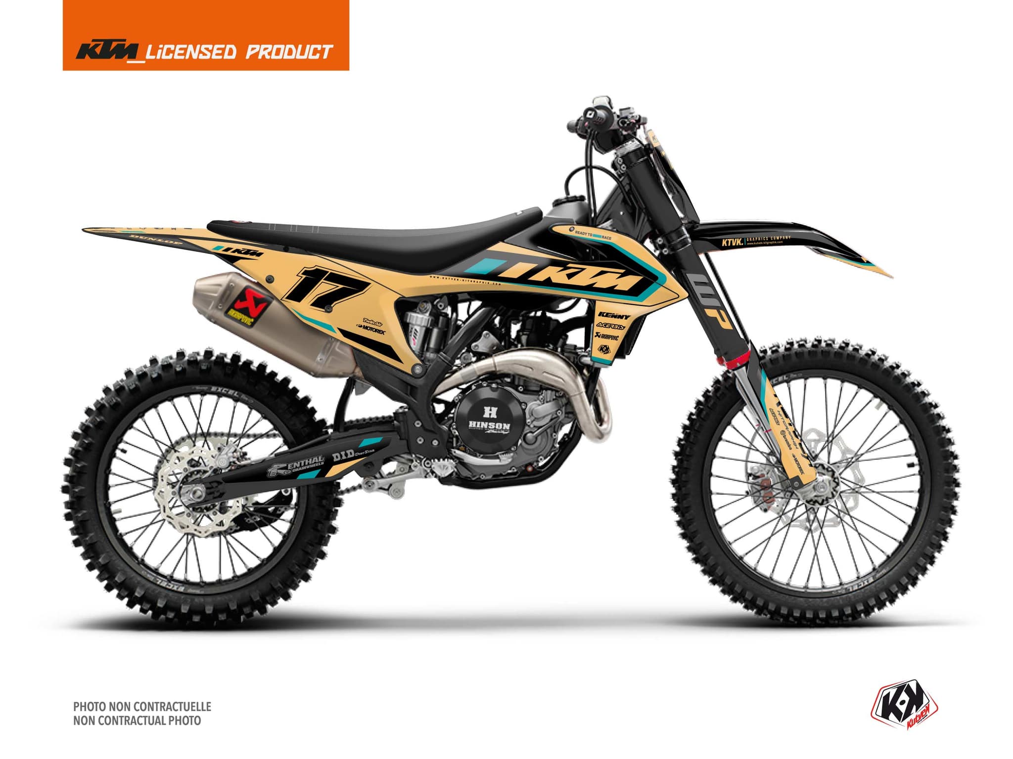 kit graphique motocross ktm xc 300 keystone sable