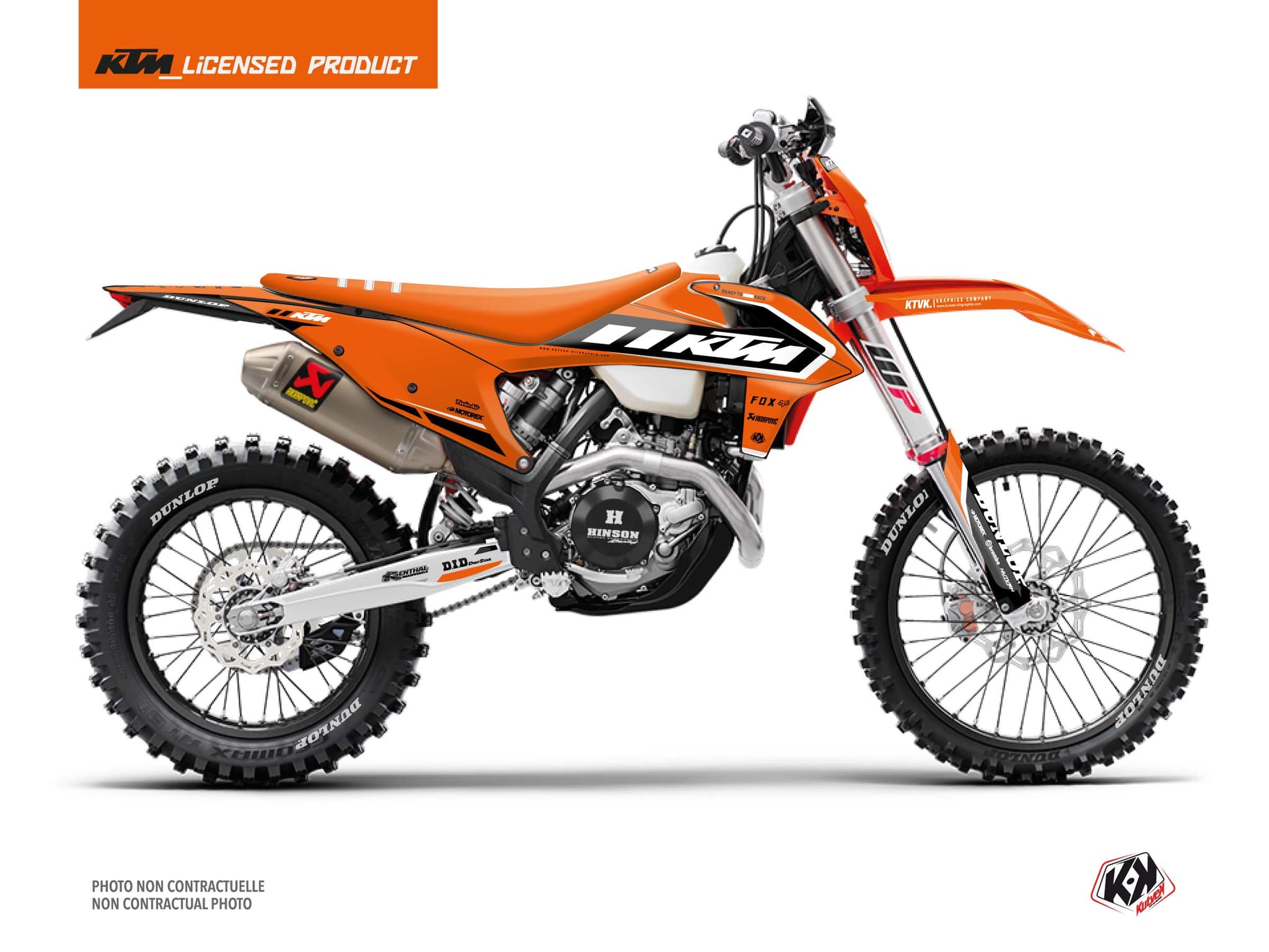 deko-set moto-cross keystone ktm exc-excf orange | KTM | Kutvek