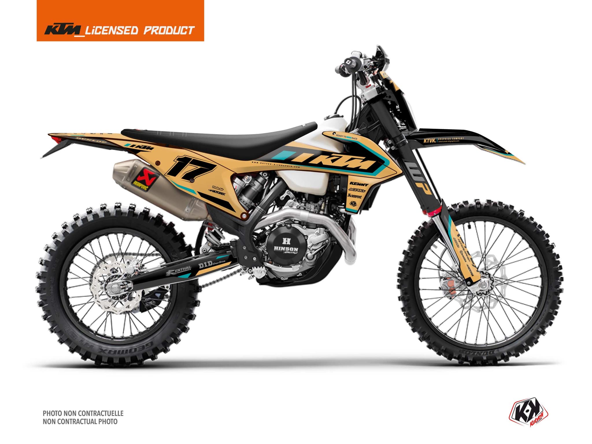kit graphique motocross ktm exc excf keystone sable