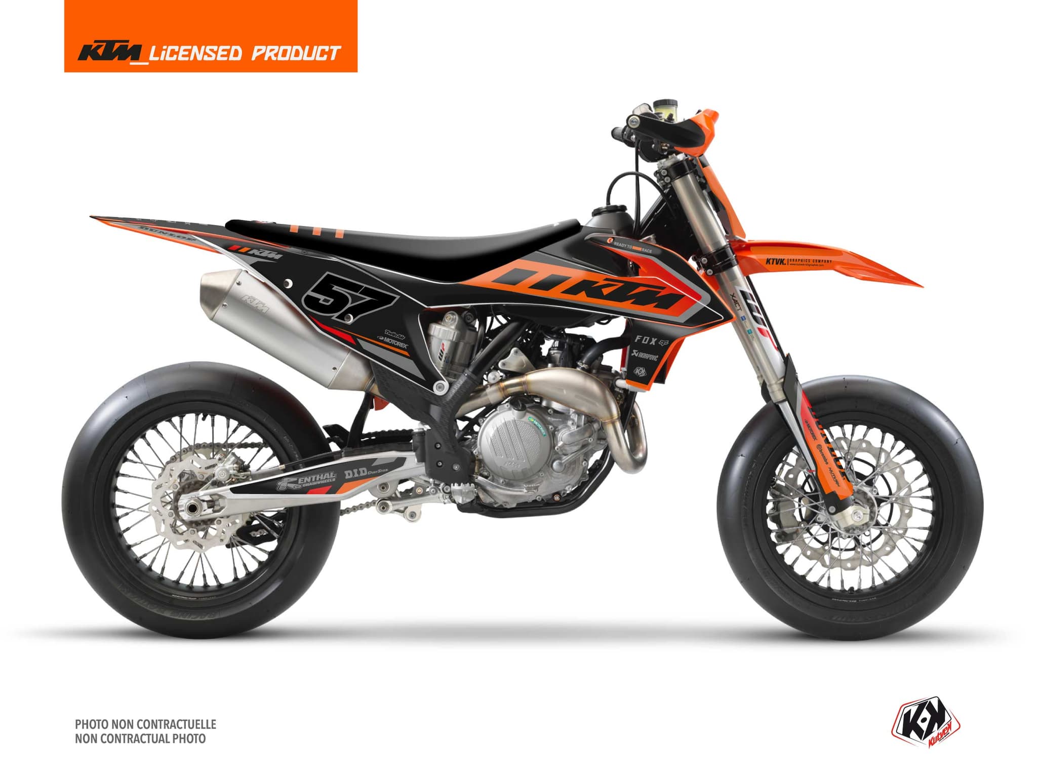 kit graphique motocross ktm smr 450 keystone noir