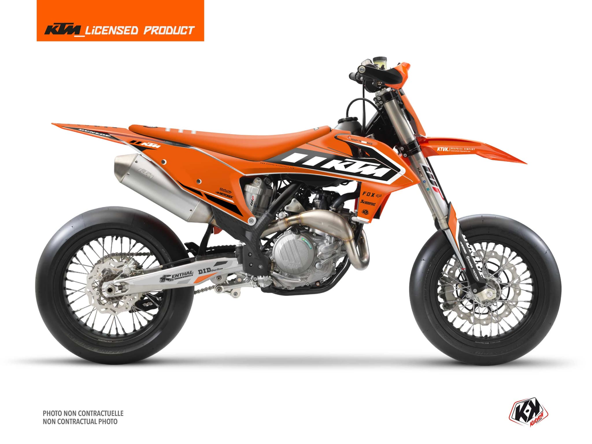 Kit graphique Moto Cross Keystone KTM 450 SMR Orange
