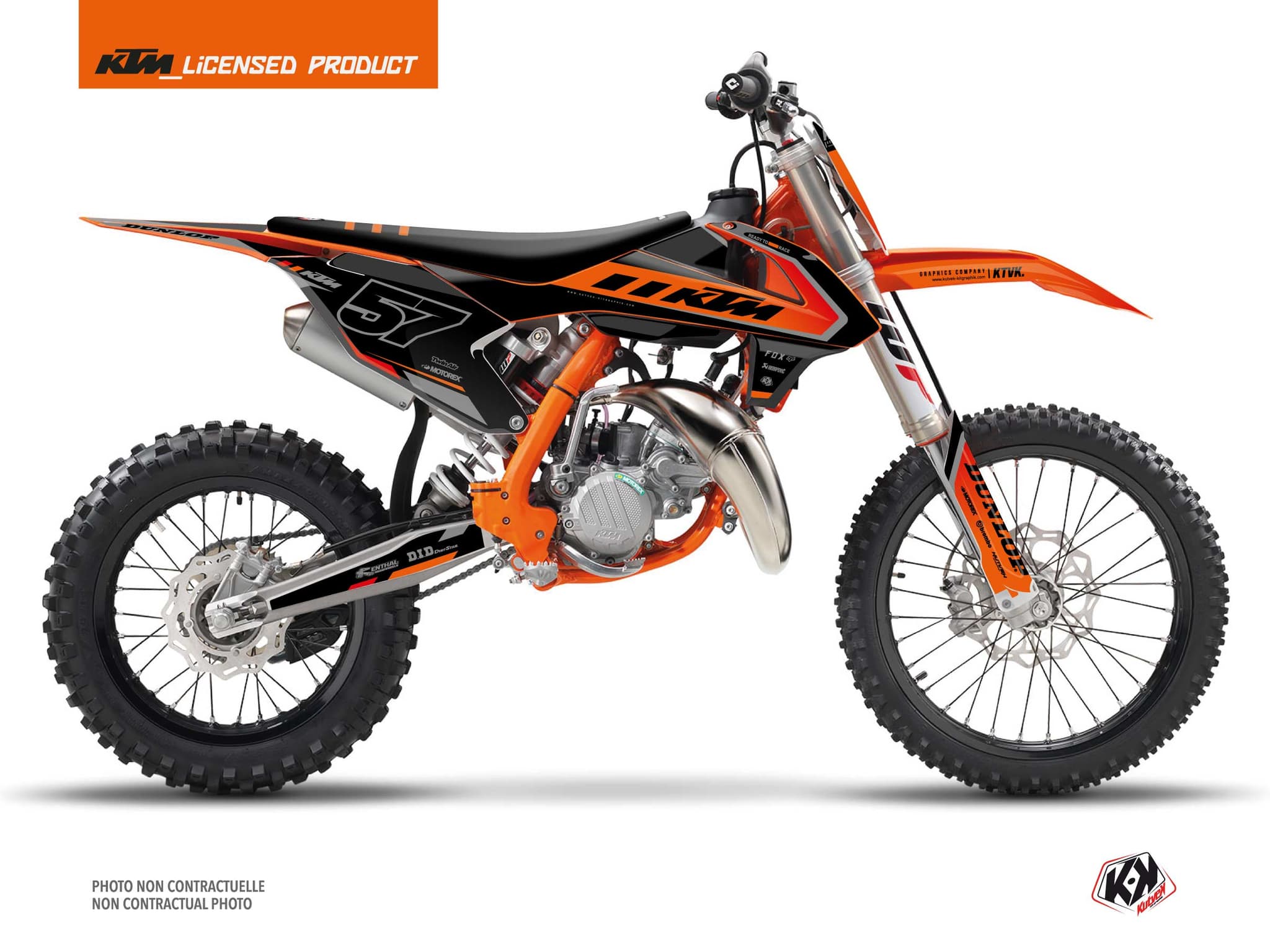 deko-set moto-cross keystone ktm 85 sx schwarz