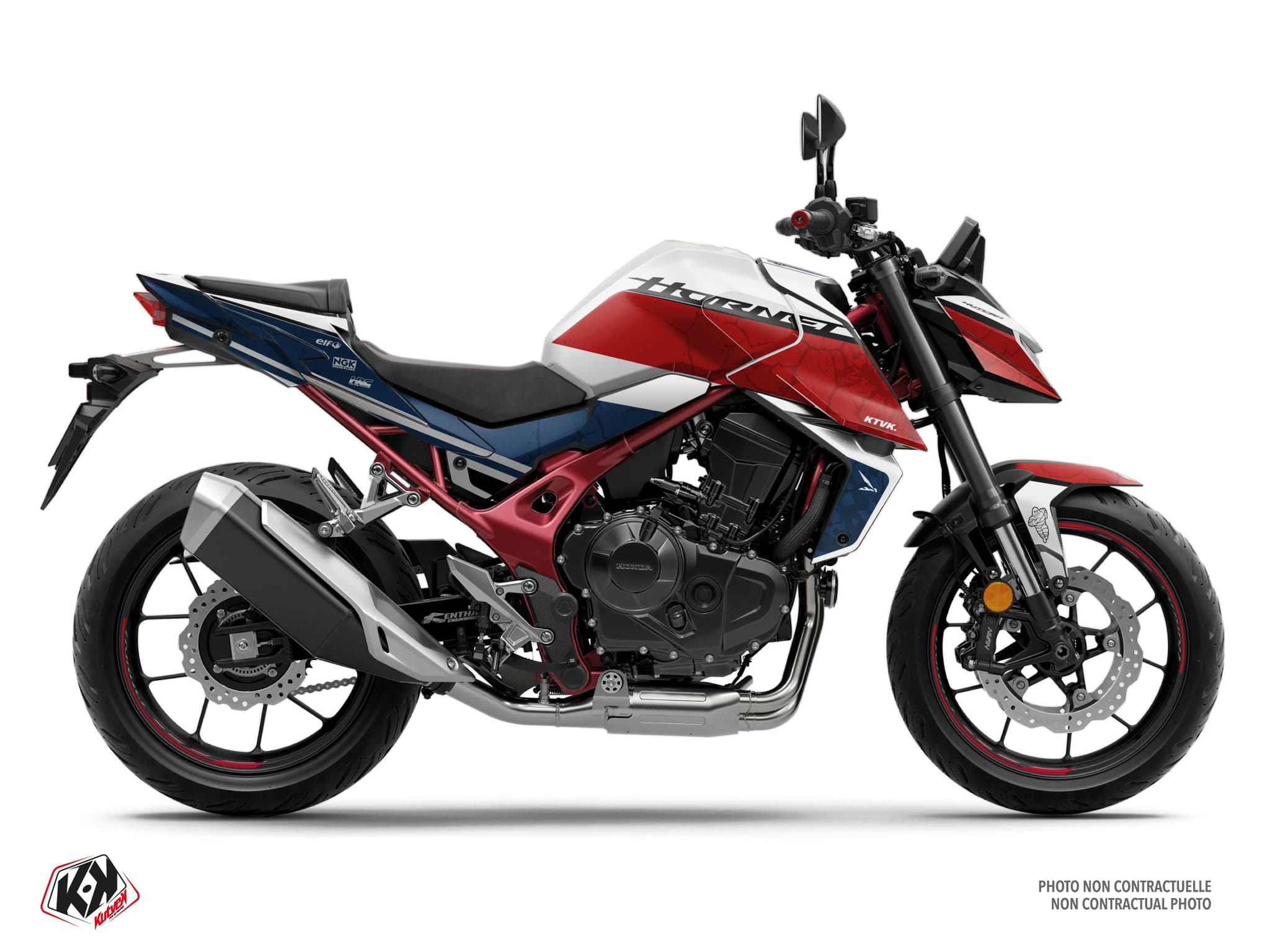 Honda CB 750 Hornet Street Bike Kigen White Graphic Kit