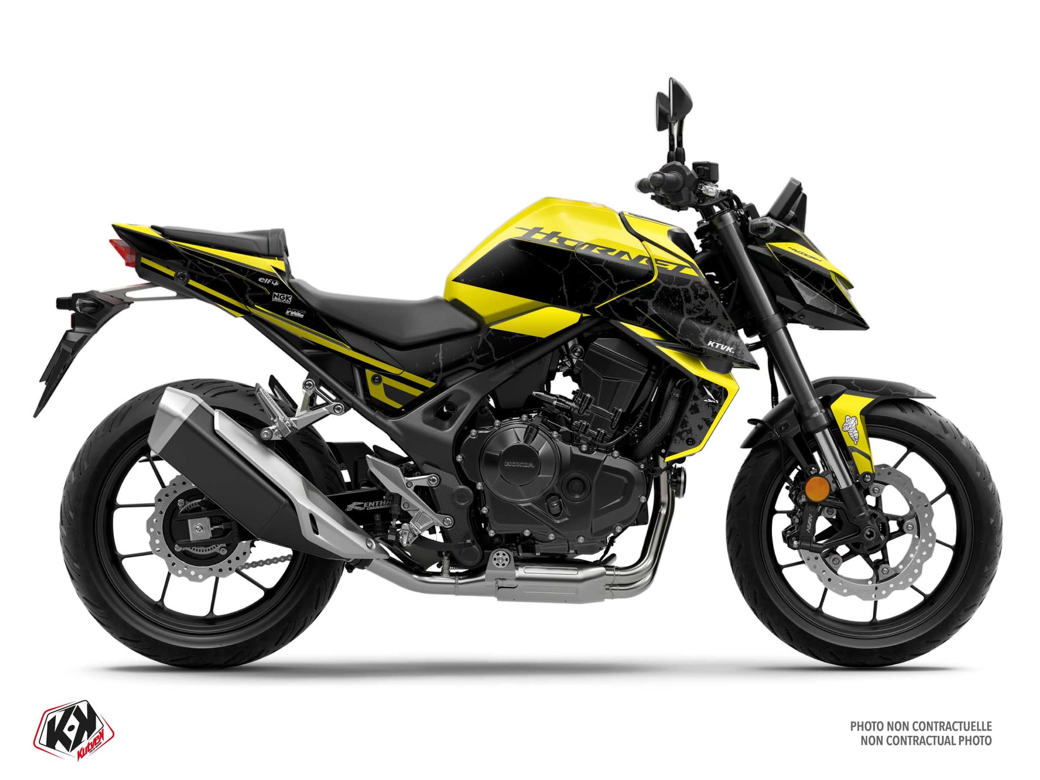 Street Bike HONDA CB 750 HORNET KIGEN Yellow graphic kit