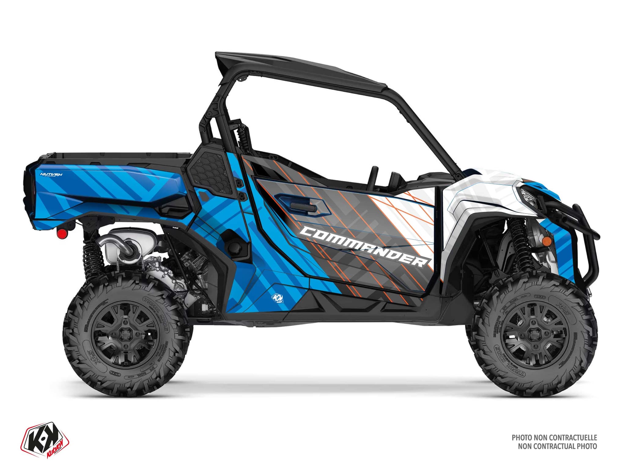 kit graphique ssv can-am commander kinetik bleu | Can am | Kutvek