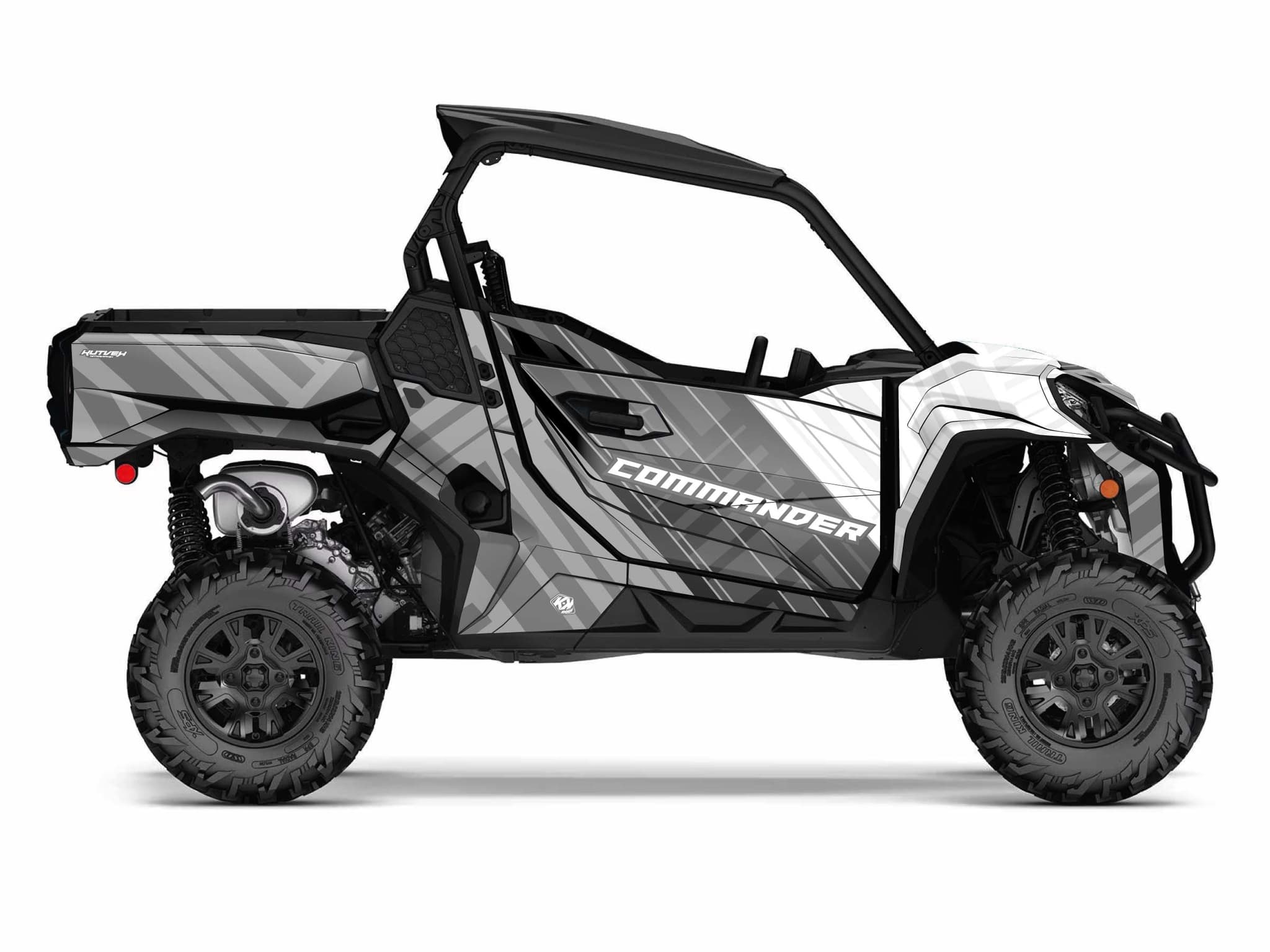 Kit graphique SSV CAN-AM COMMANDER KINETIK Gris | Can am | Kutvek