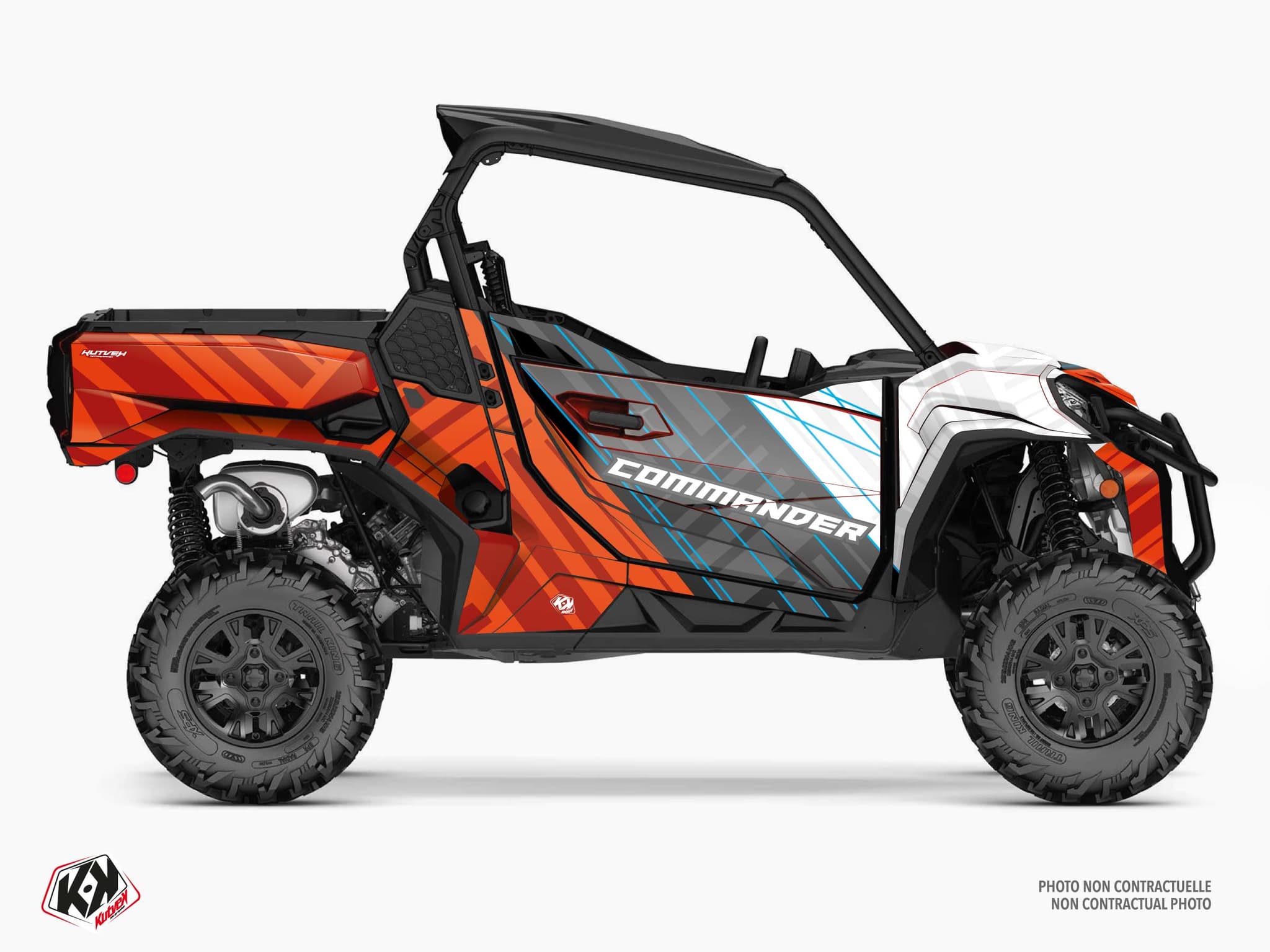 Kit graphique SSV CAN-AM COMMANDER KINETIK Rouge | Can am | Kutvek