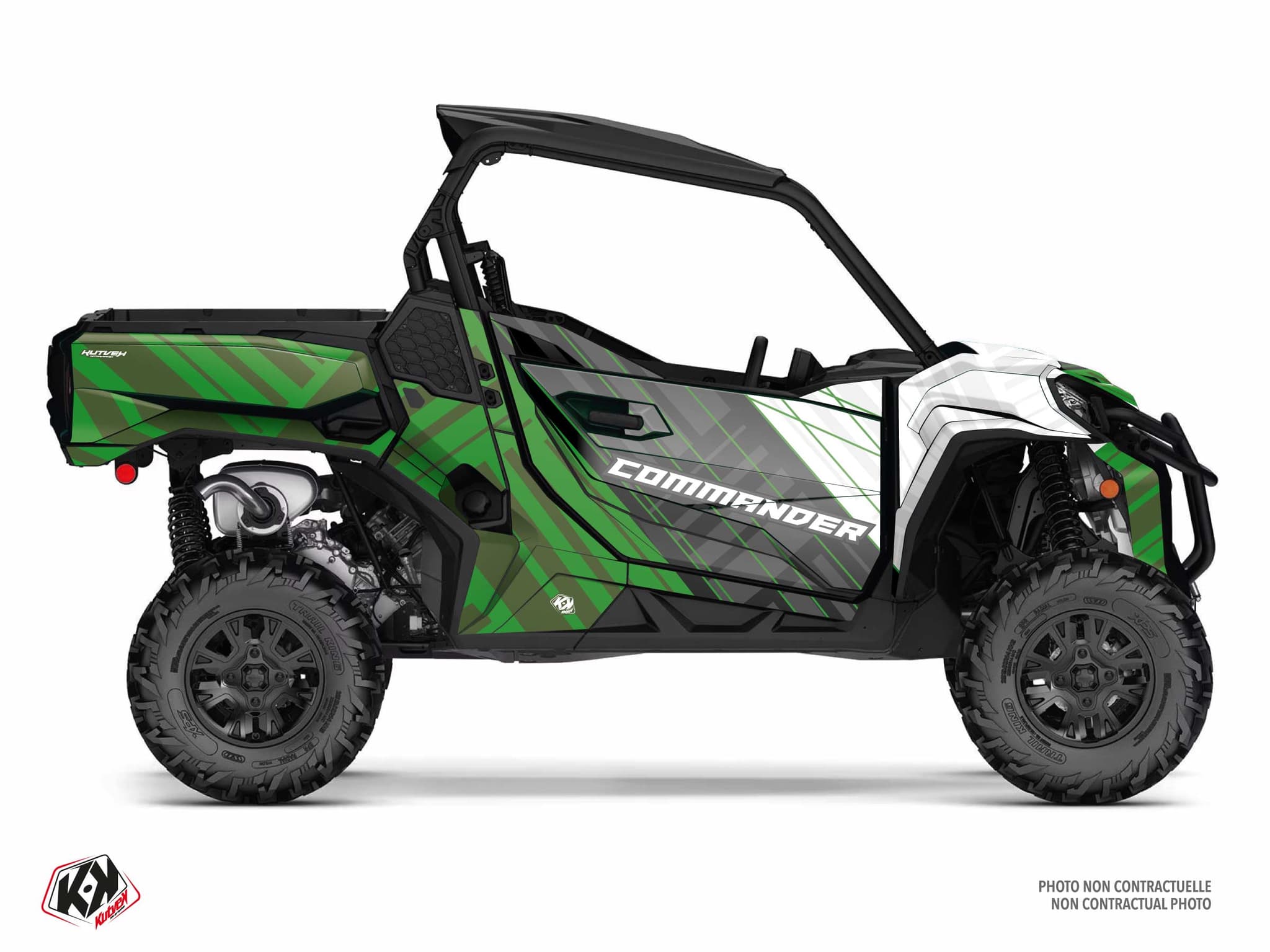 Kit graphique SSV CAN-AM COMMANDER KINETIK Vert | Can am | Kutvek