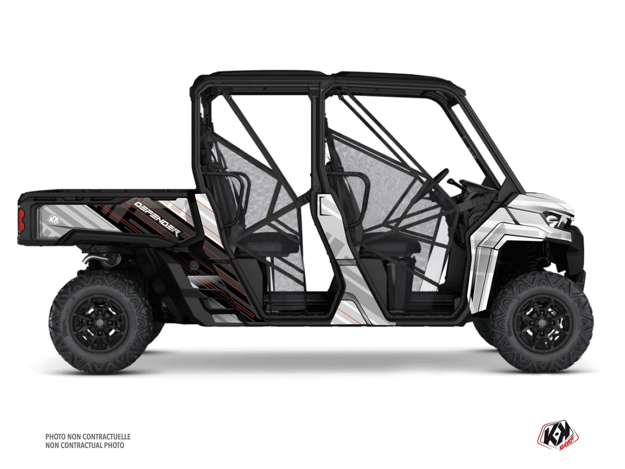 kit graphique ssv can-am defender max kinetik blanc | Can am | Kutvek