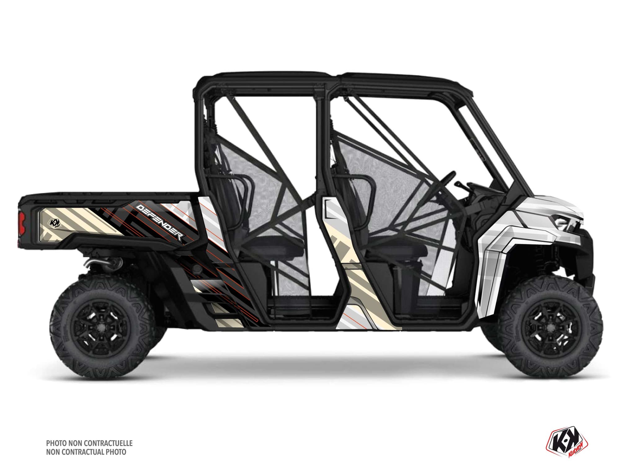 Kit graphique SSV CAN-AM DEFENDER MAX KINETIK Sable | Can am | Kutvek