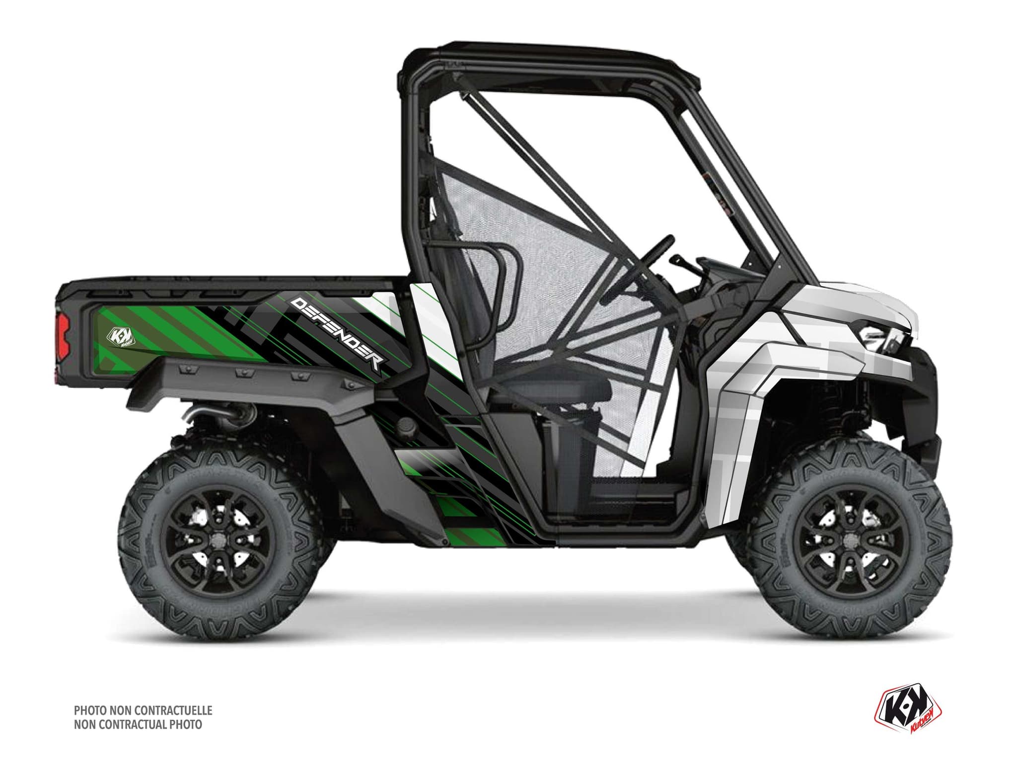 Kit graphique SSV CAN-AM DEFENDER KINETIK Vert | Can am | Kutvek