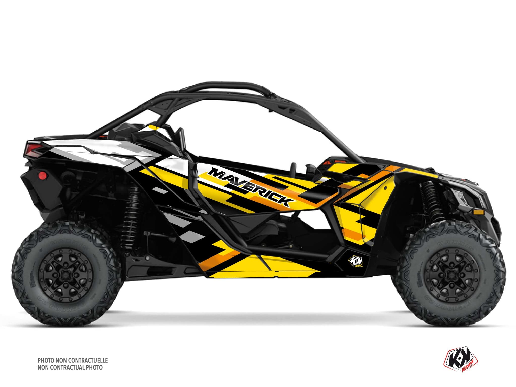 Kit graphique SSV CAN-AM MAVERICK X3 LANE Jaune