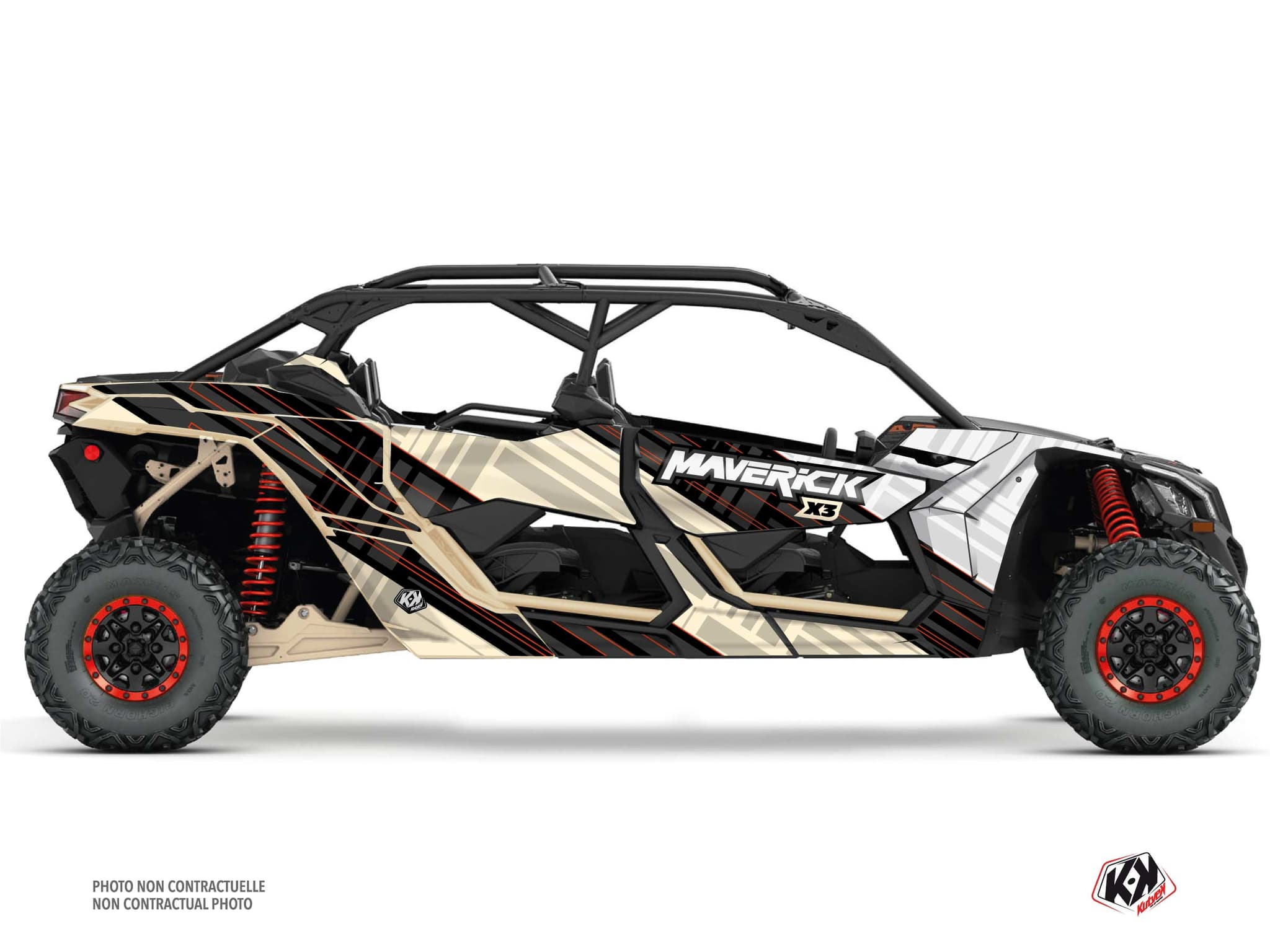 UTV CAN-AM MAVERICK X3 MAX KINETIK Sand graphic kit
