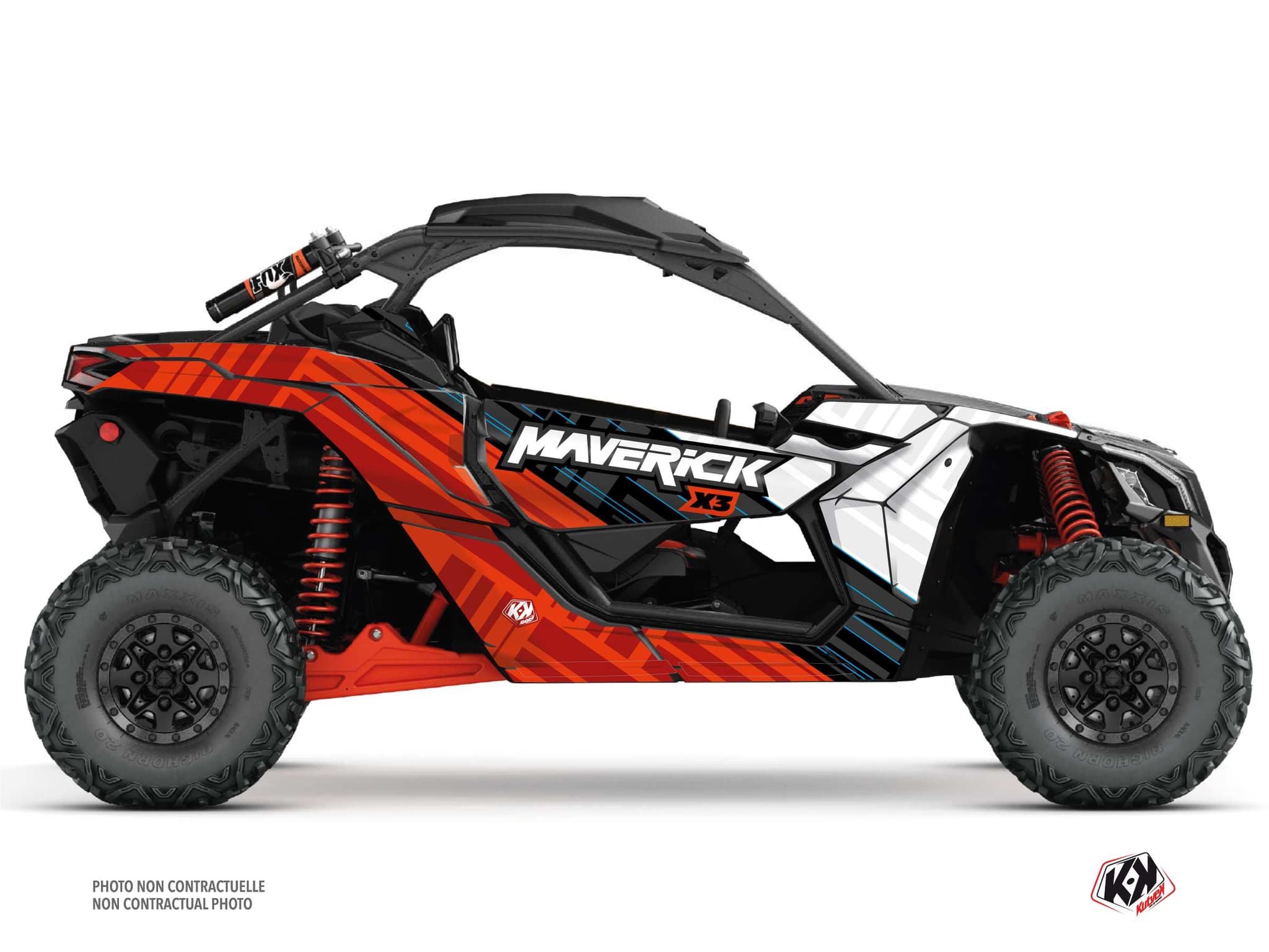 UTV CAN-AM MAVERICK X3 KINETIK Red graphic kit