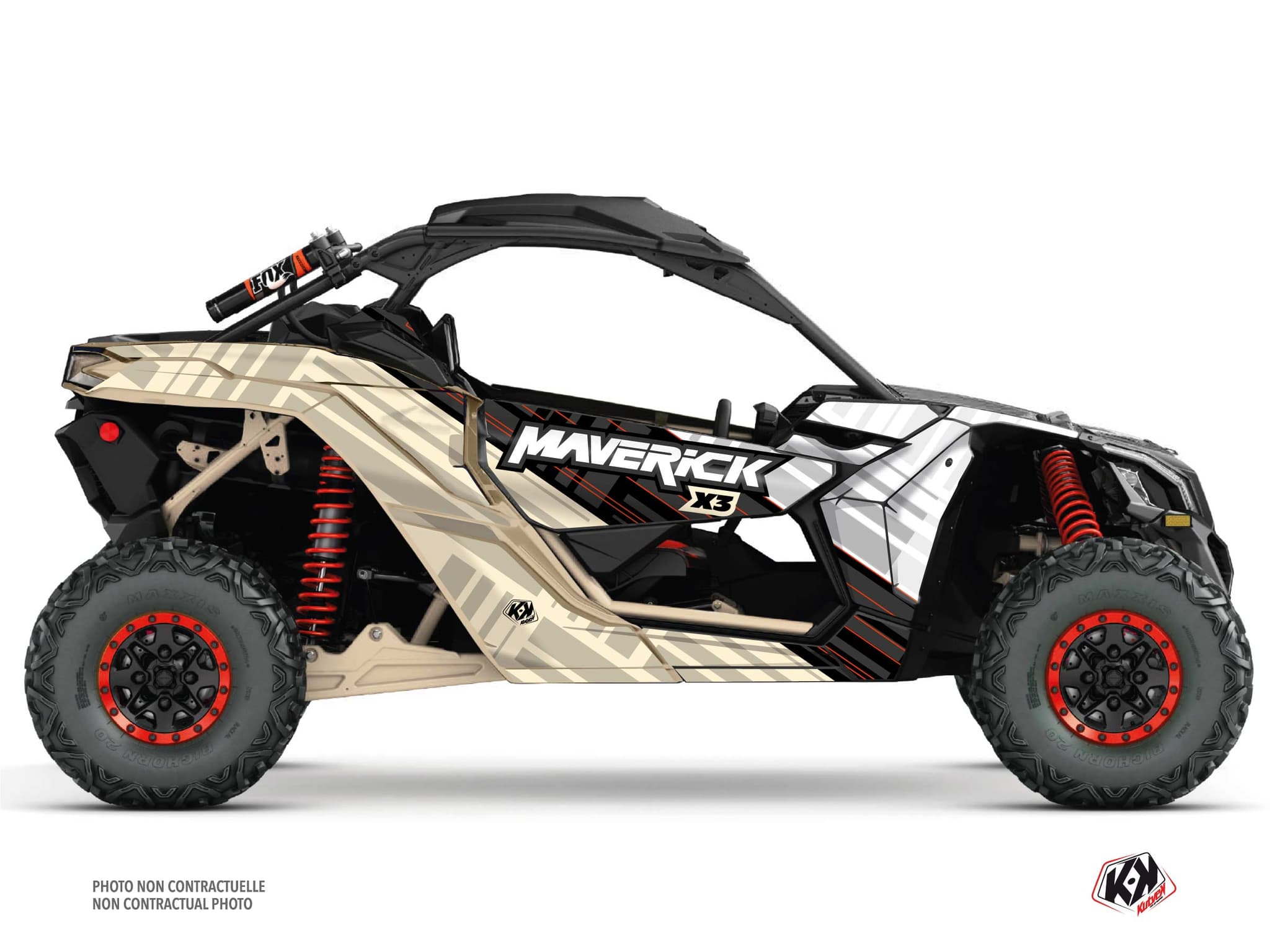 UTV CAN-AM MAVERICK X3 KINETIK Sand graphic kit