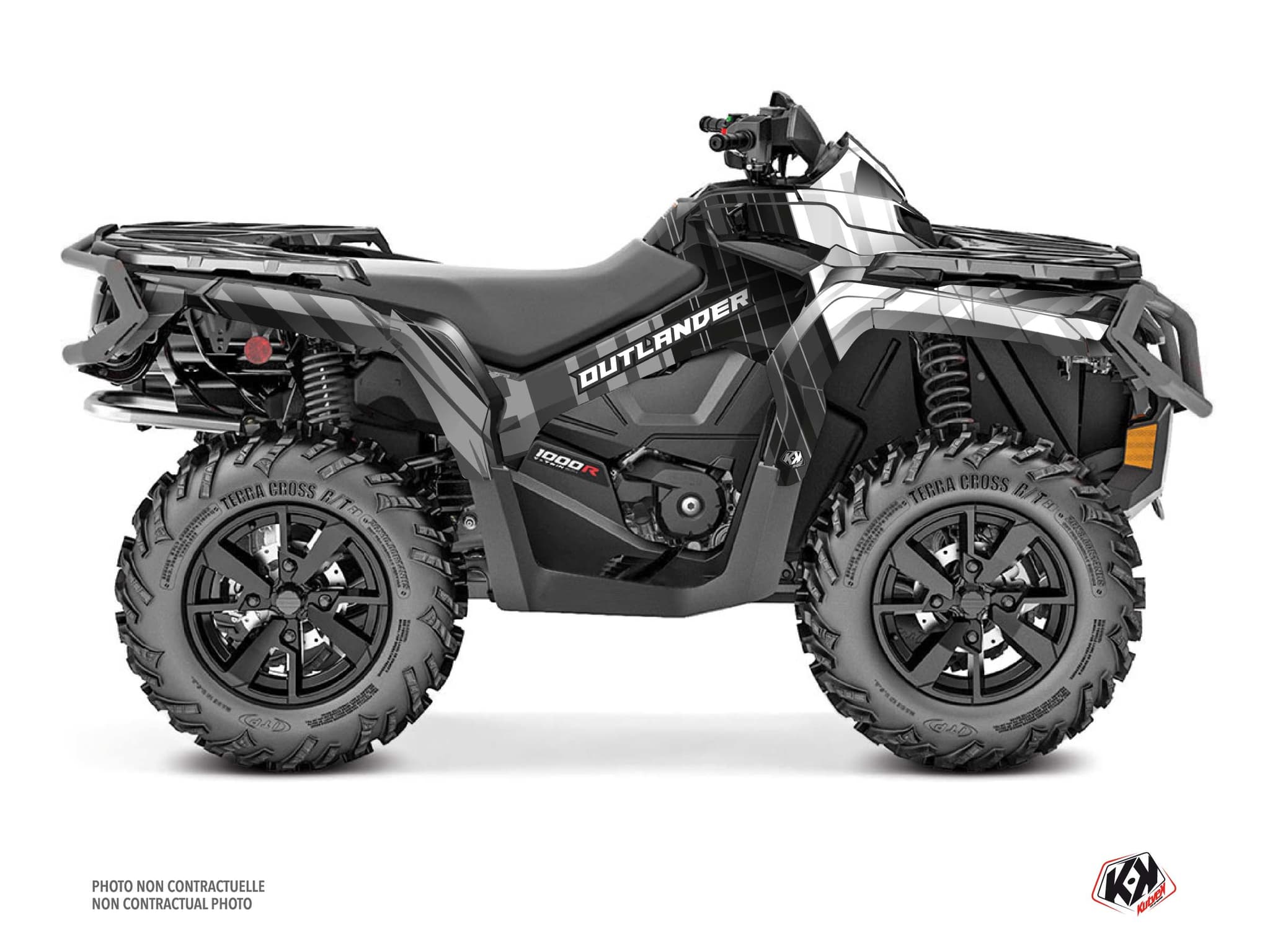 Kit graphique Quad CAN-AM OUTLANDER 1000 R KINETIK Gris | Can am | Kutvek