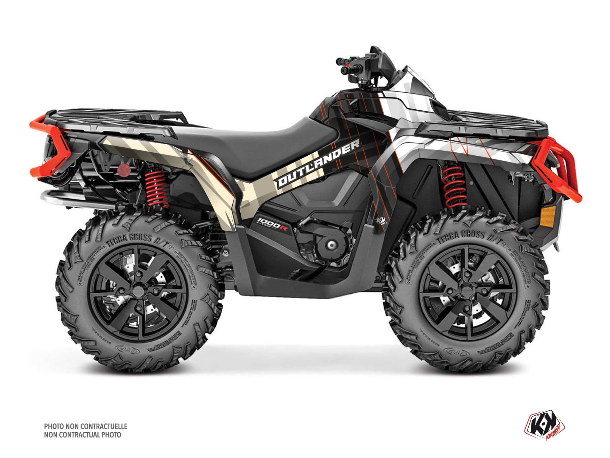 Kit graphique Quad CAN-AM OUTLANDER 1000 R KINETIK Sable | Can am | Kutvek