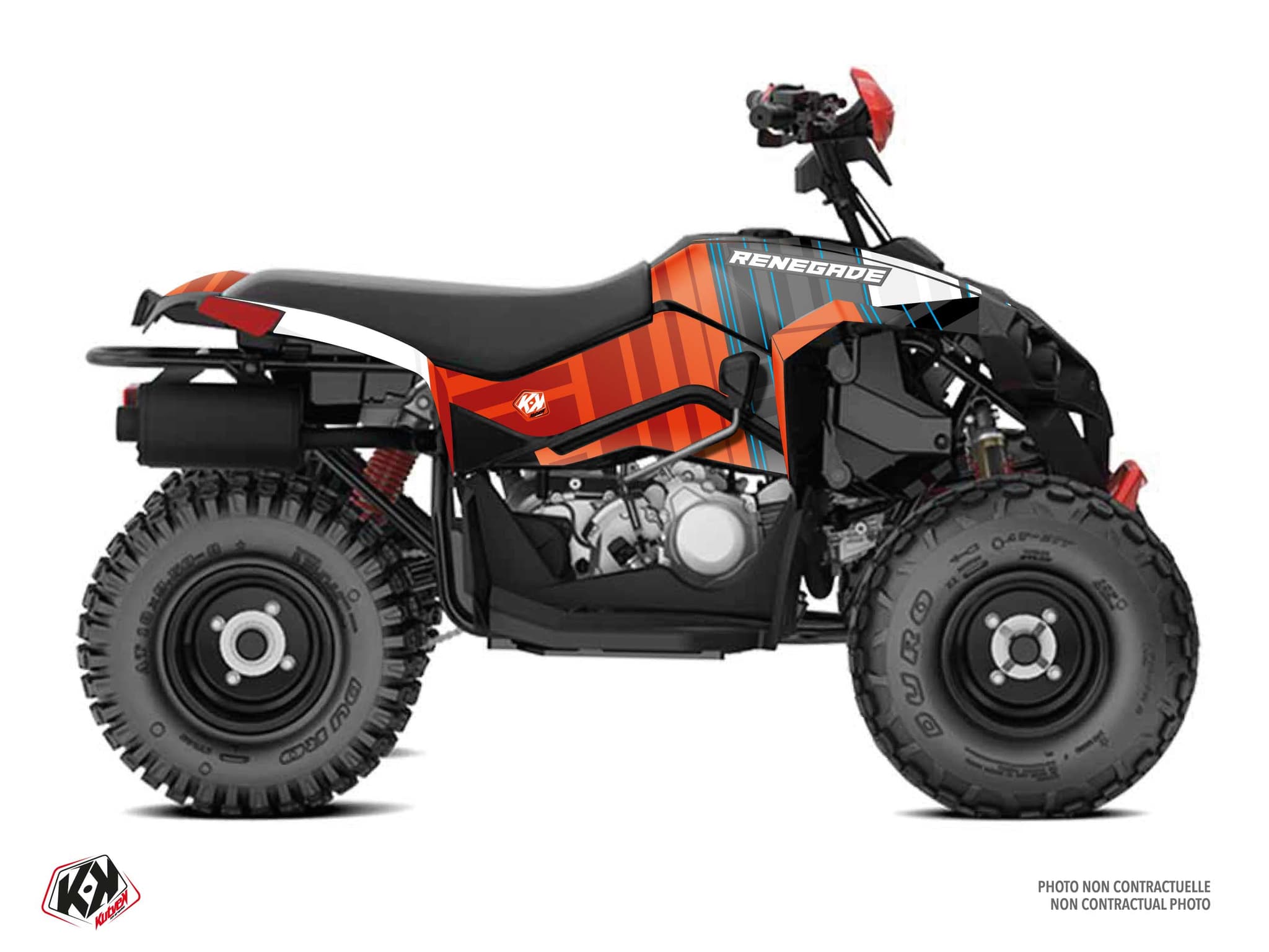 Kit Graphique quad can-am renegade 110 kinetik rouge
