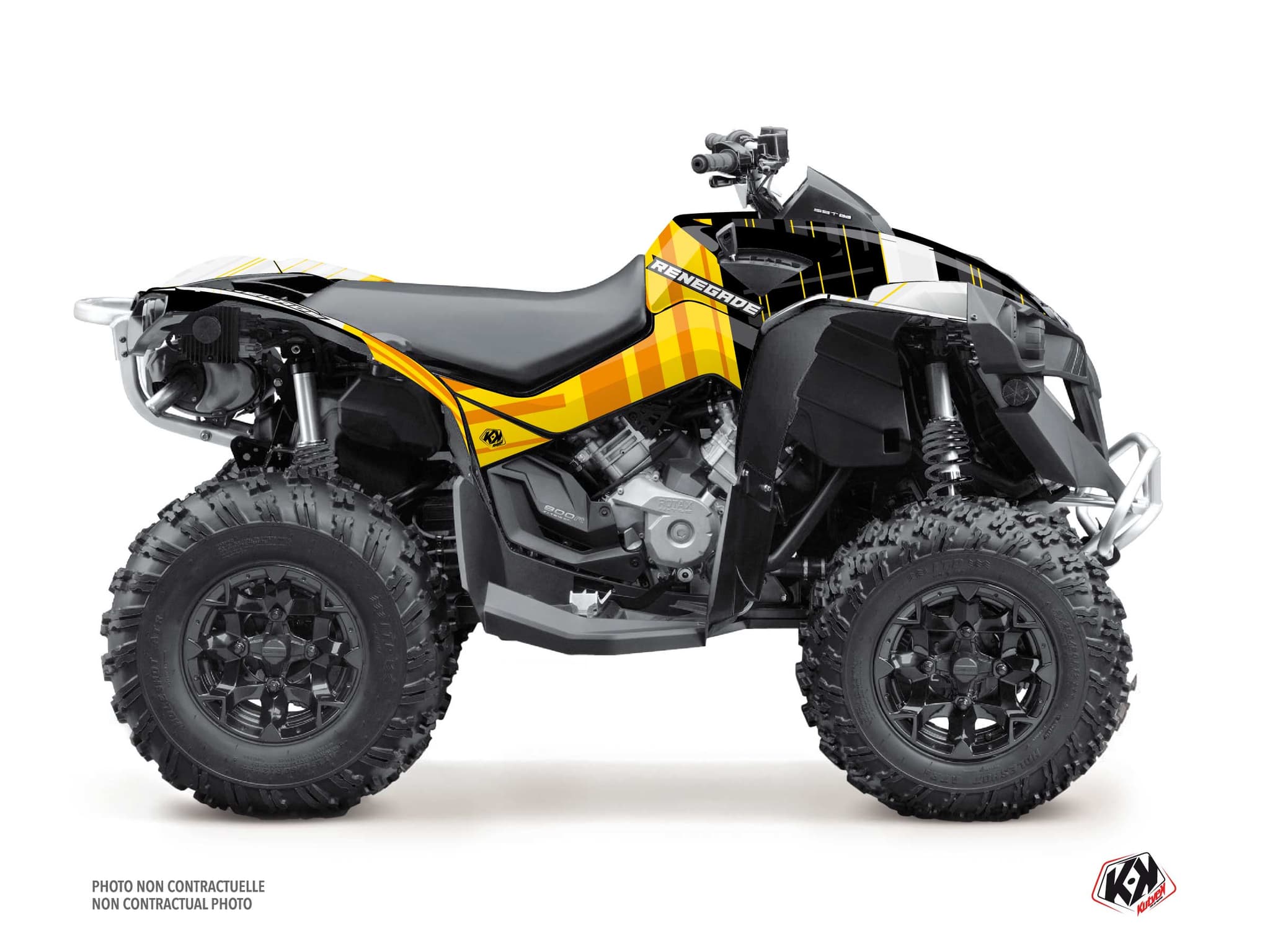 ATV CAN-AM RENEGADE KINETIK Yellow graphic kit