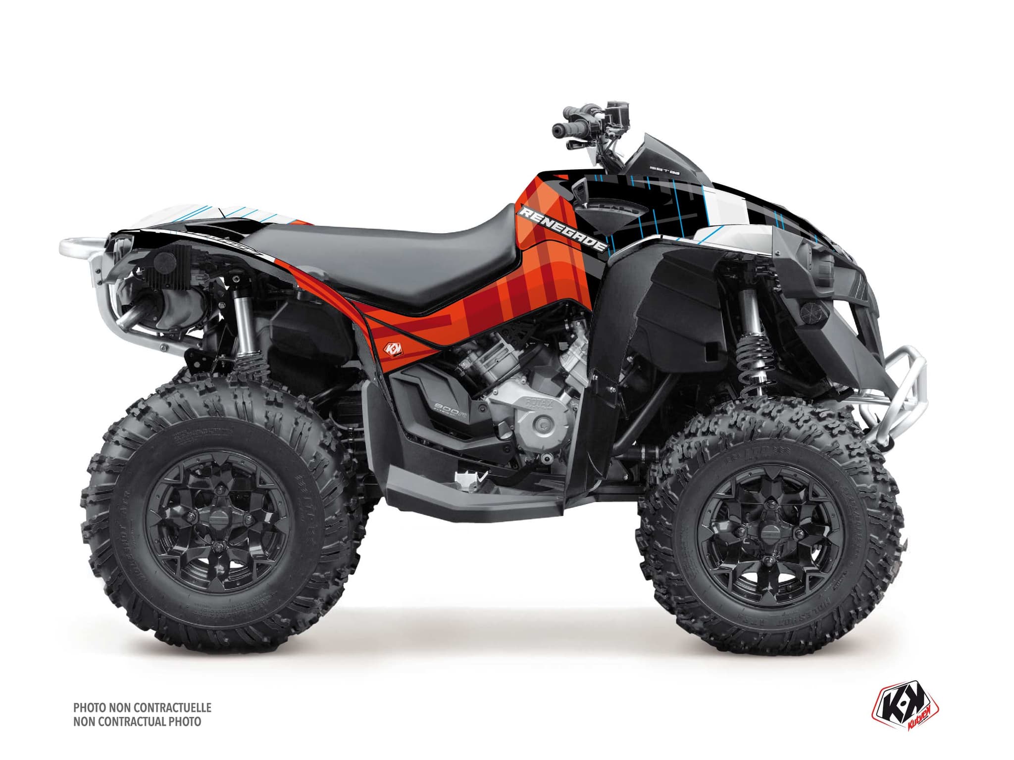 ATV CAN-AM RENEGADE KINETIK Red graphic kit
