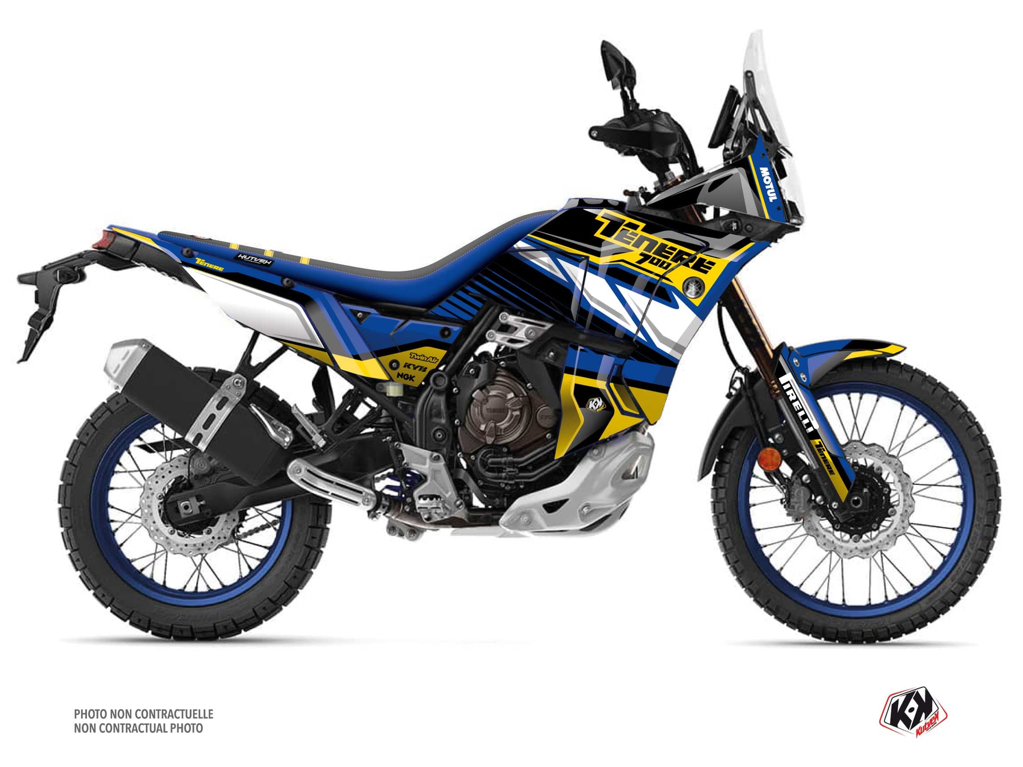 Kit Graphique Moto Klamber Yamaha TENERE 700 World Raid Bleu