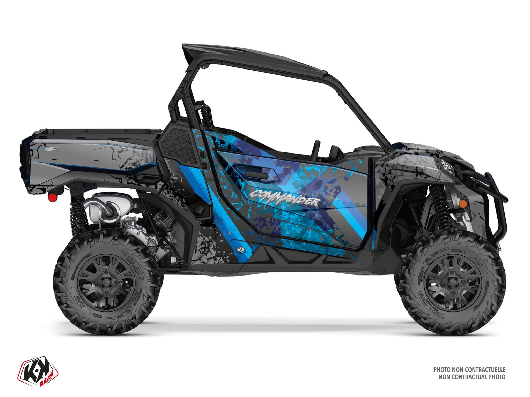 kit graphique ssv can-am commander leaf bleu