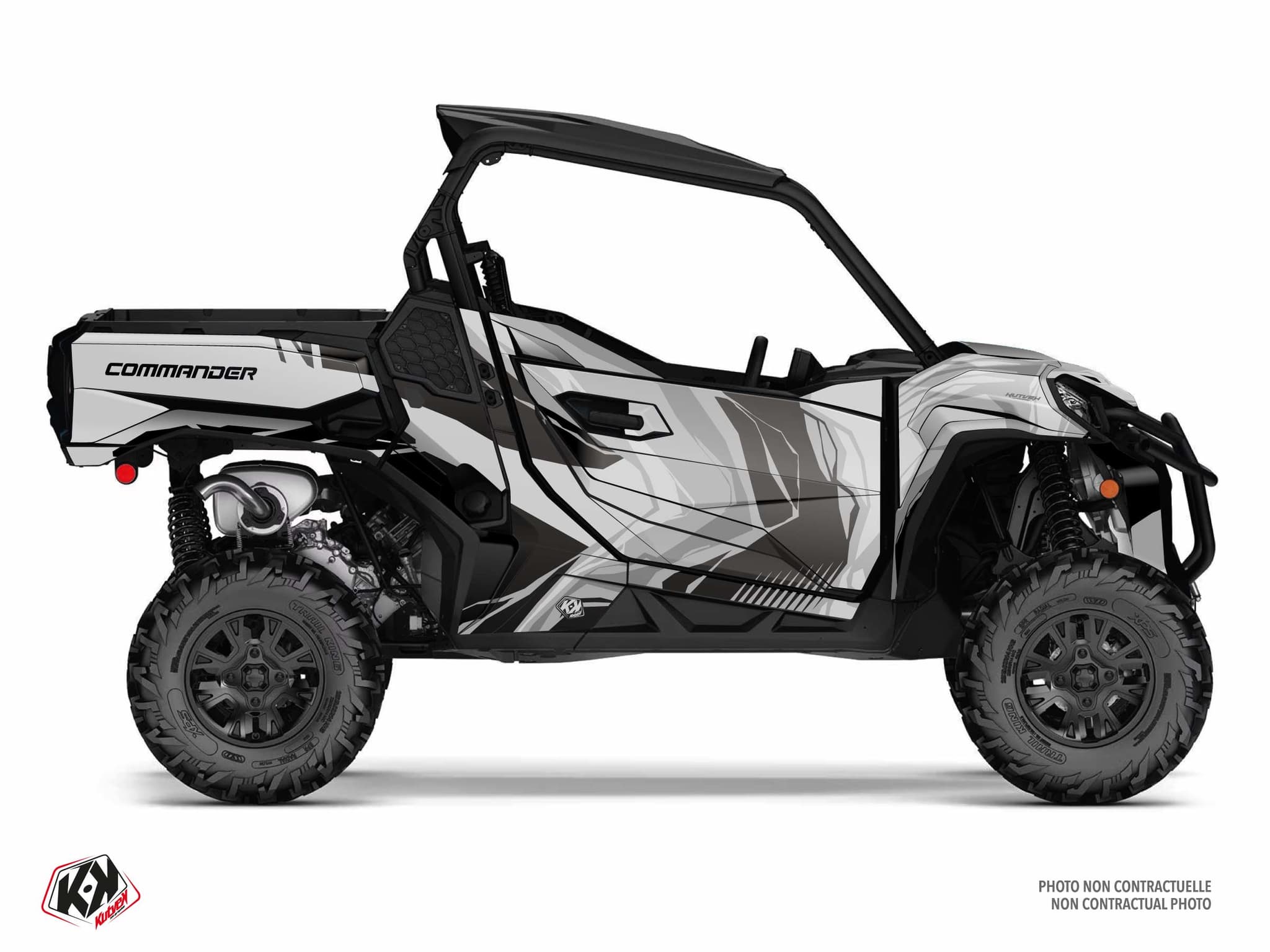 Kit Graphique ssv can-am commander kliff gris