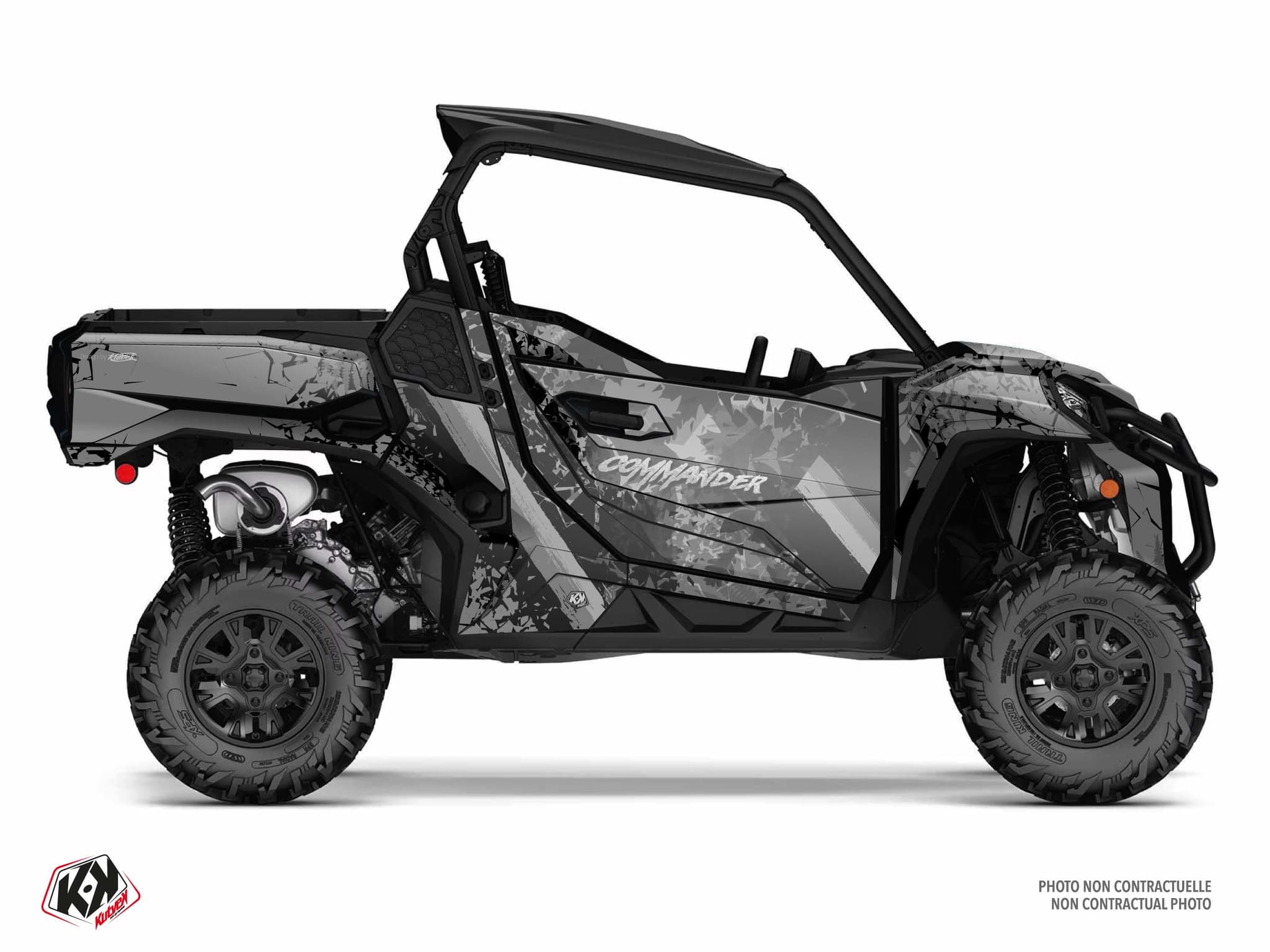 Kit graphique SSV CAN-AM COMMANDER LEAF Gris
