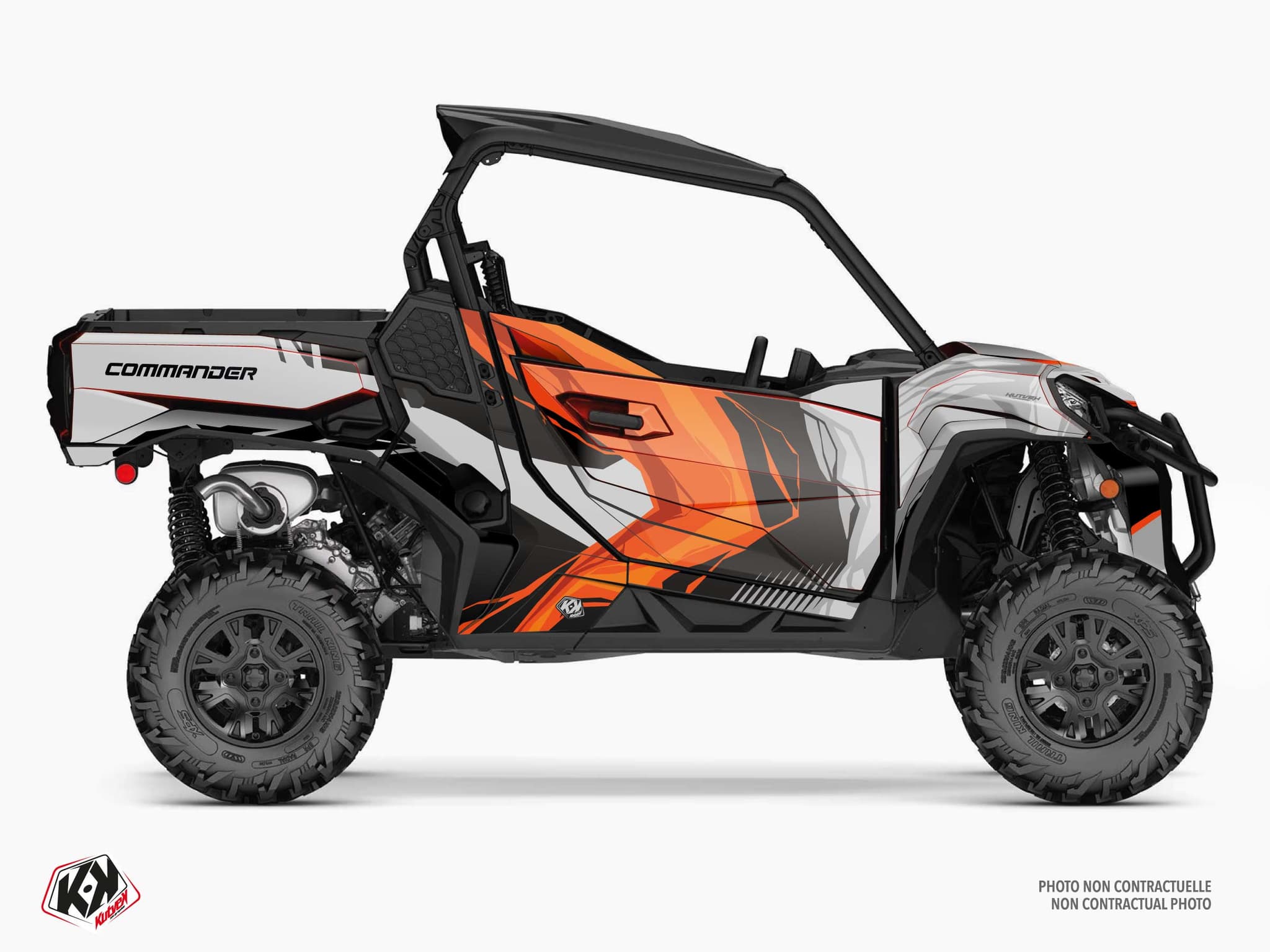 Kit Graphique ssv can-am commander kliff rouge