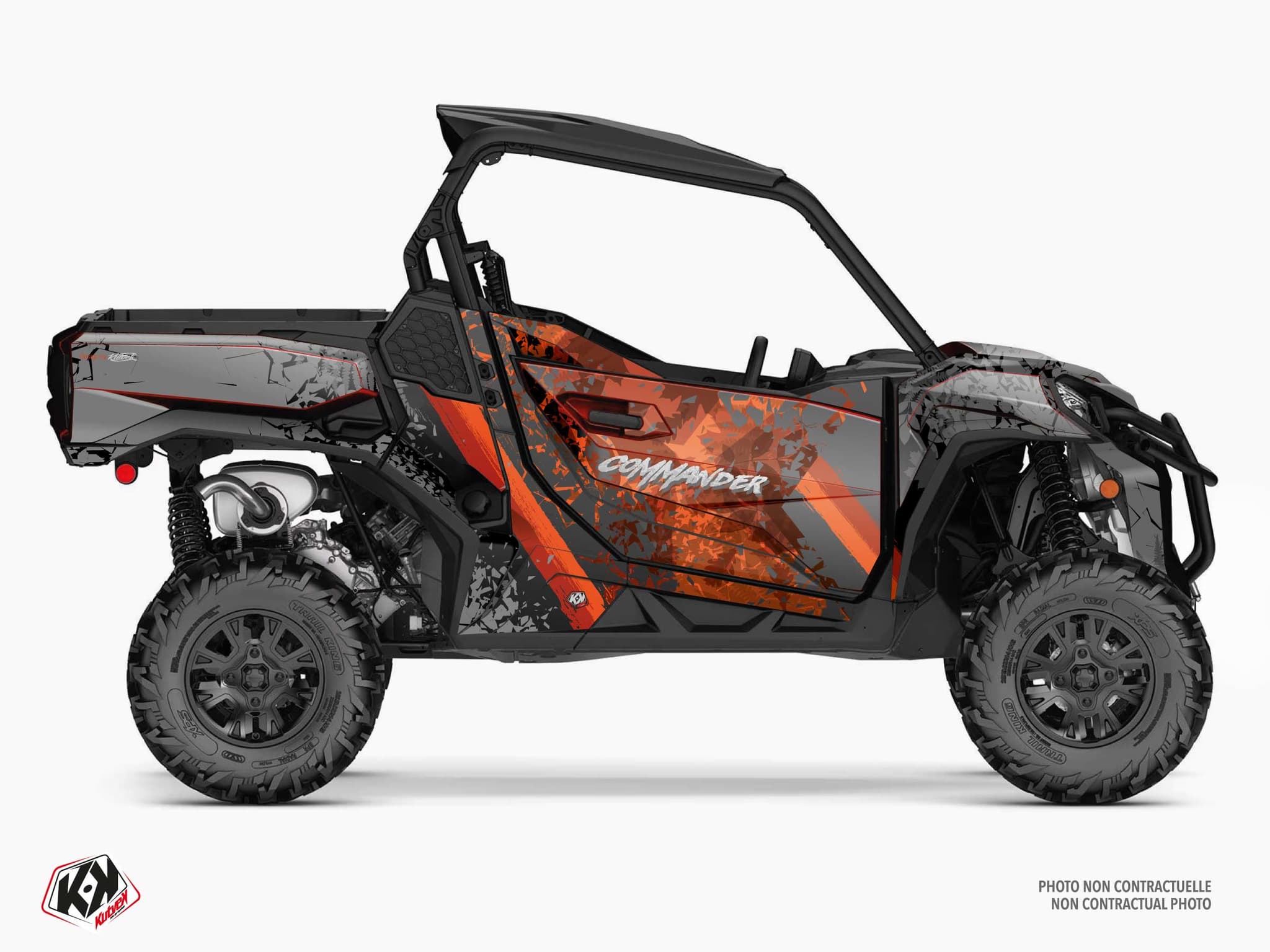 Kit graphique SSV CAN-AM COMMANDER LEAF Rouge