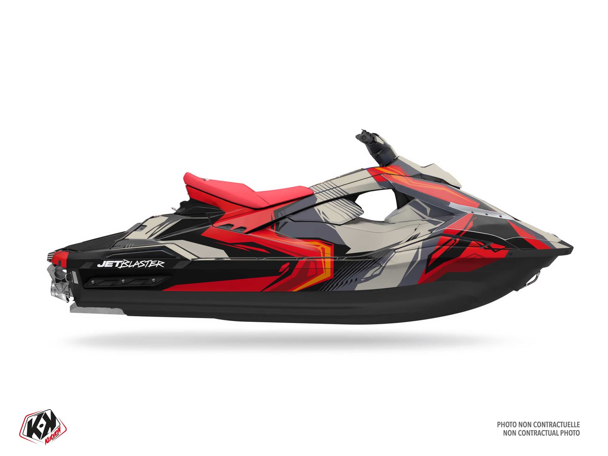 Graphic Kit Kliff Red Jet Ski Yamaha Jet Blaster