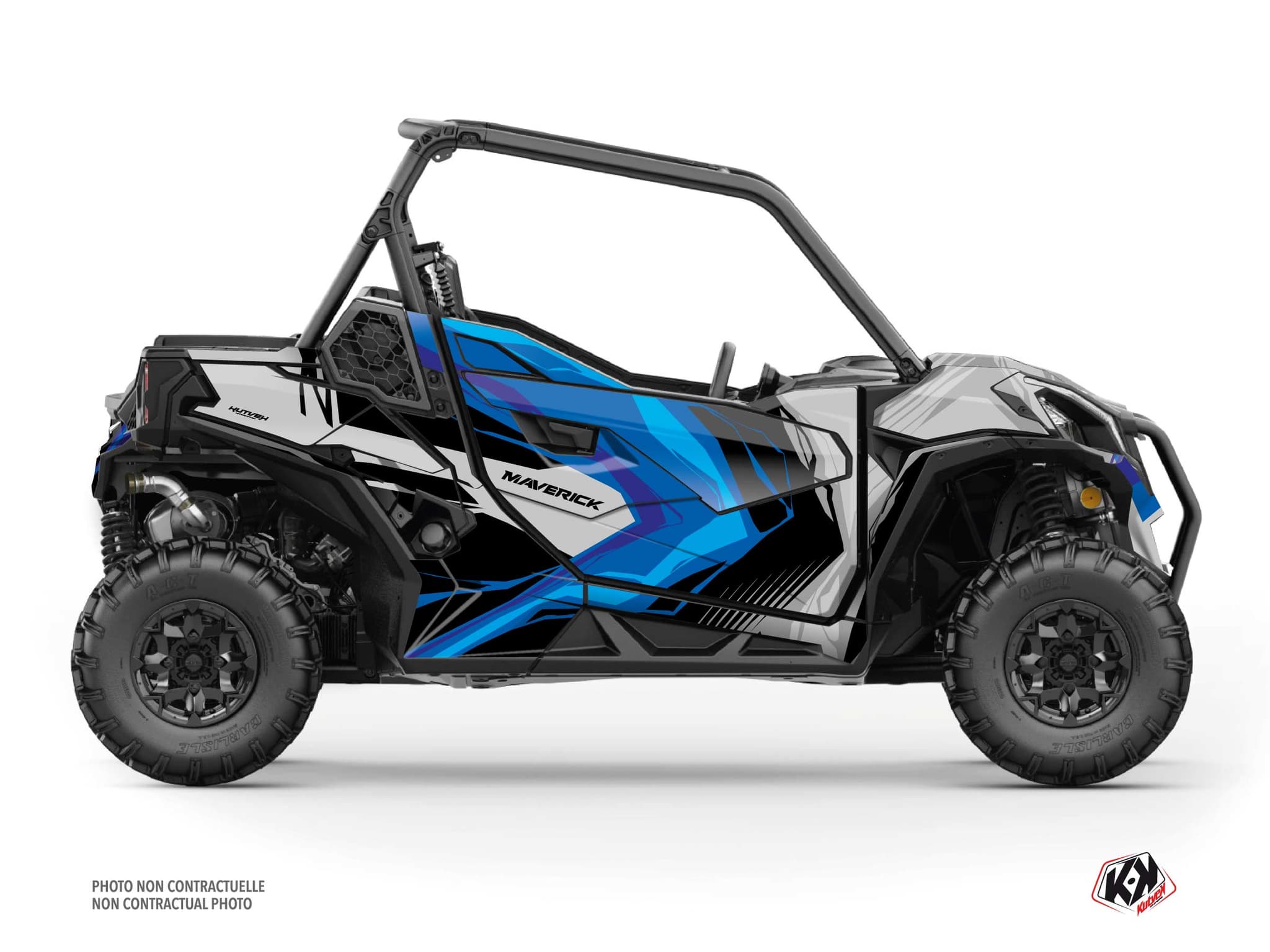 kit graphique ssv can-am maverick sport kliff bleu