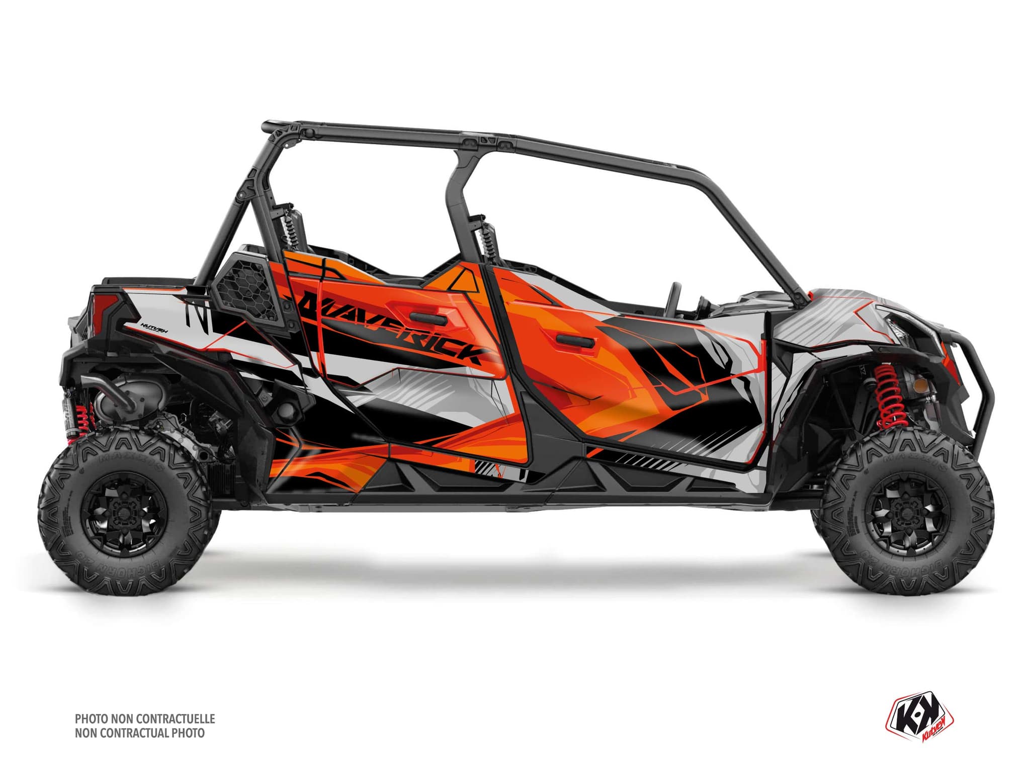 Kit graphique SSV CAN-AM MAVERICK SPORT MAX KLIFF Rouge