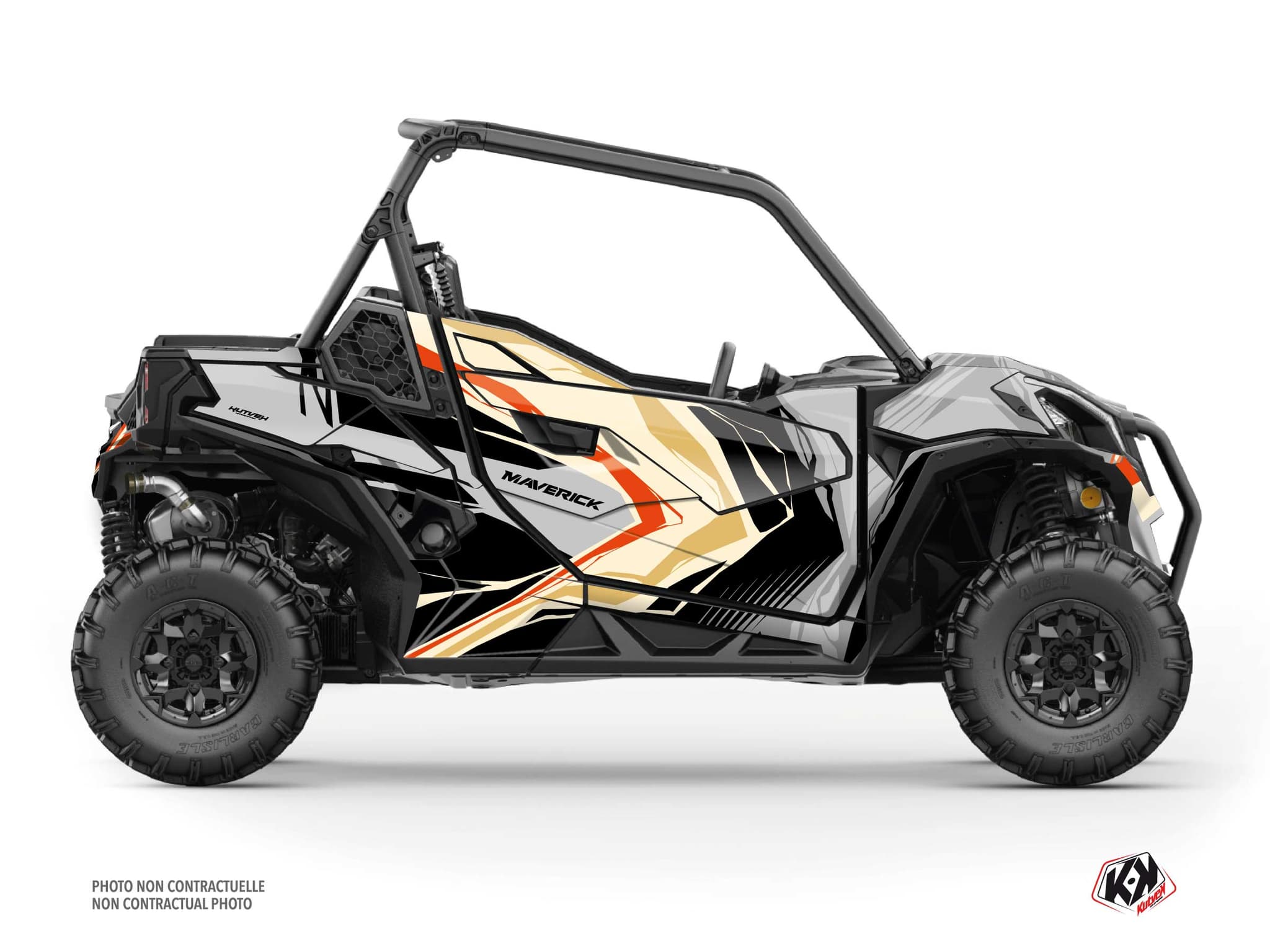 kit graphique ssv can-am maverick sport kliff sable