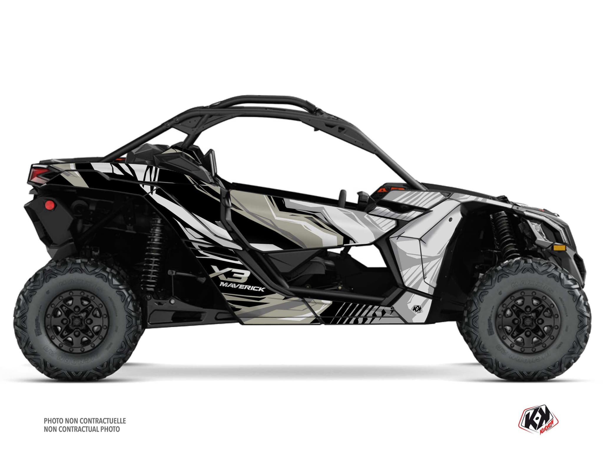 kit graphique ssv can-am maverick x3 kliff craie