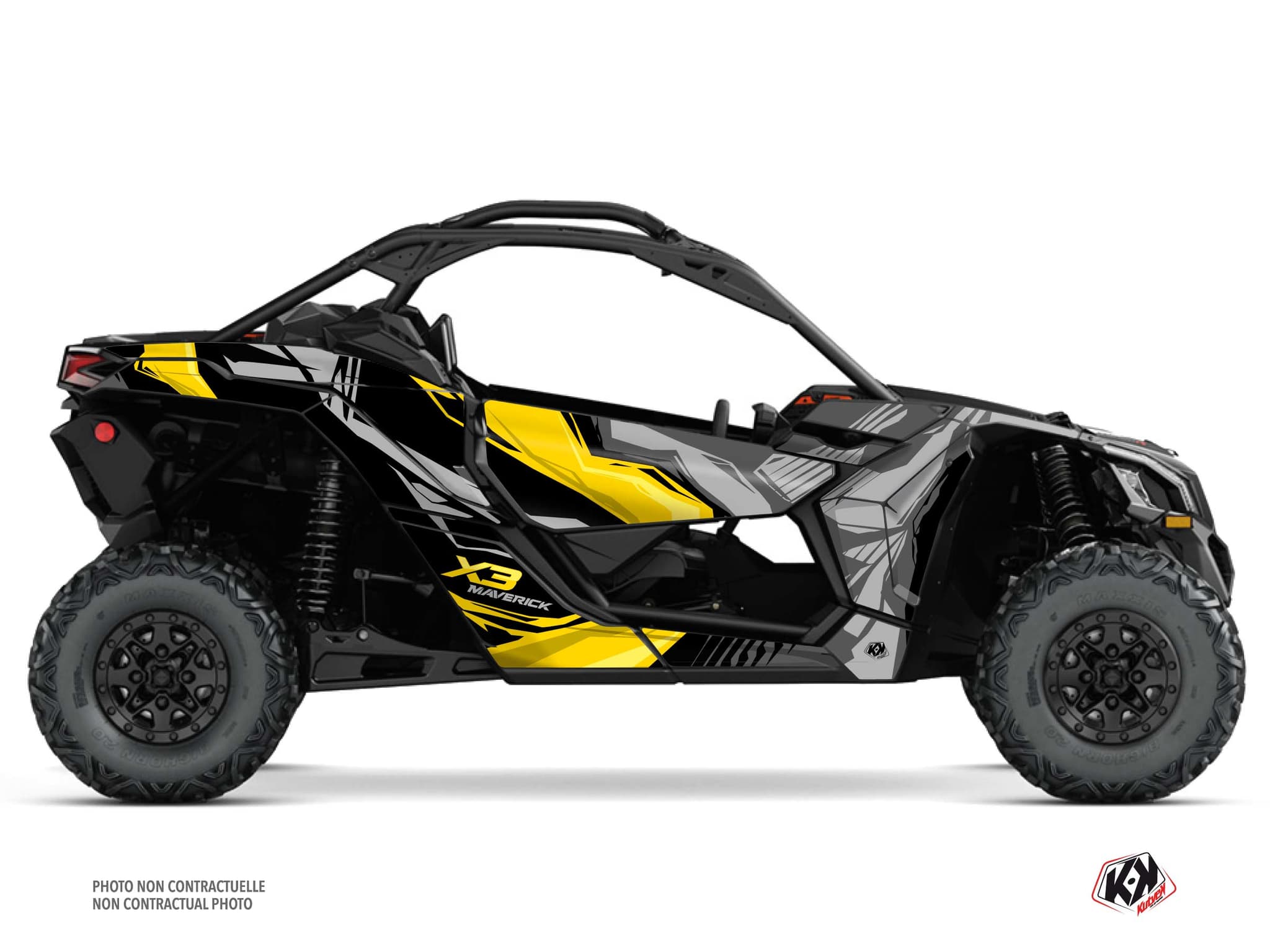 kit decorativo ssv can-am maverick x3 kliff giallo | Can am | Kutvek
