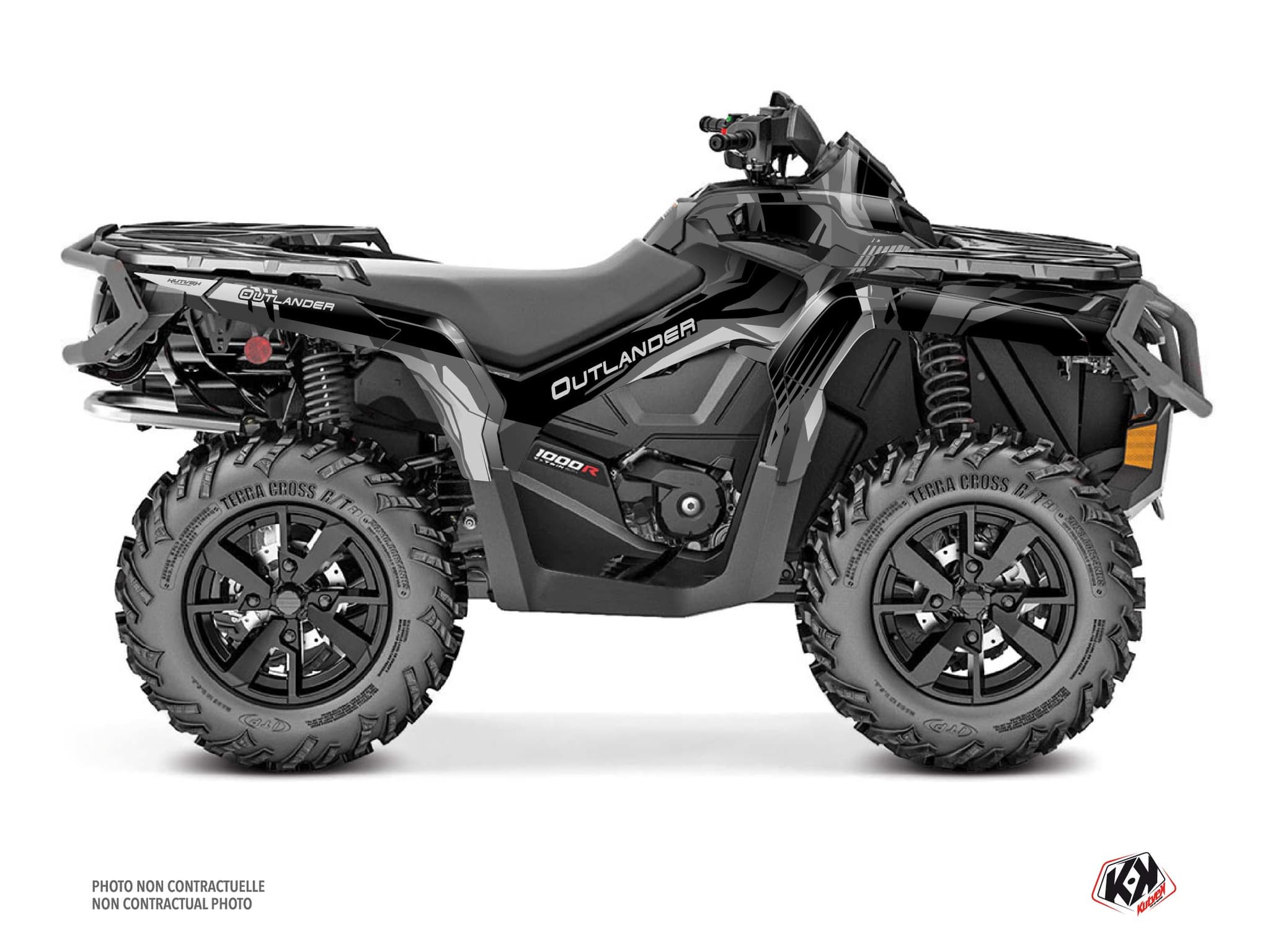 Kit graphique Quad CAN-AM OUTLANDER 1000 R KLIFF Gris | Can am | Kutvek