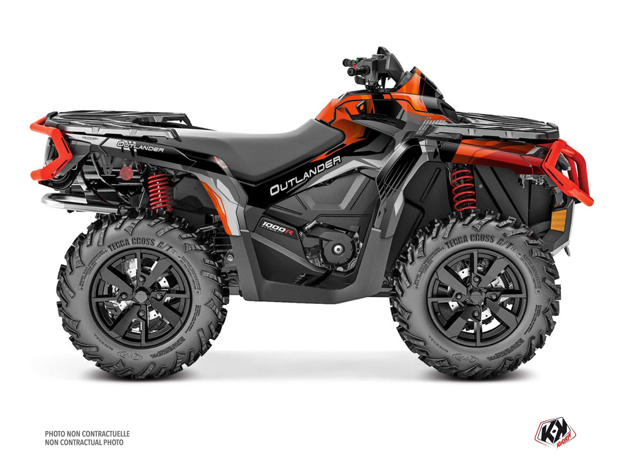Kit graphique Quad CAN-AM OUTLANDER 1000 R KLIFF Rouge | Can am | Kutvek