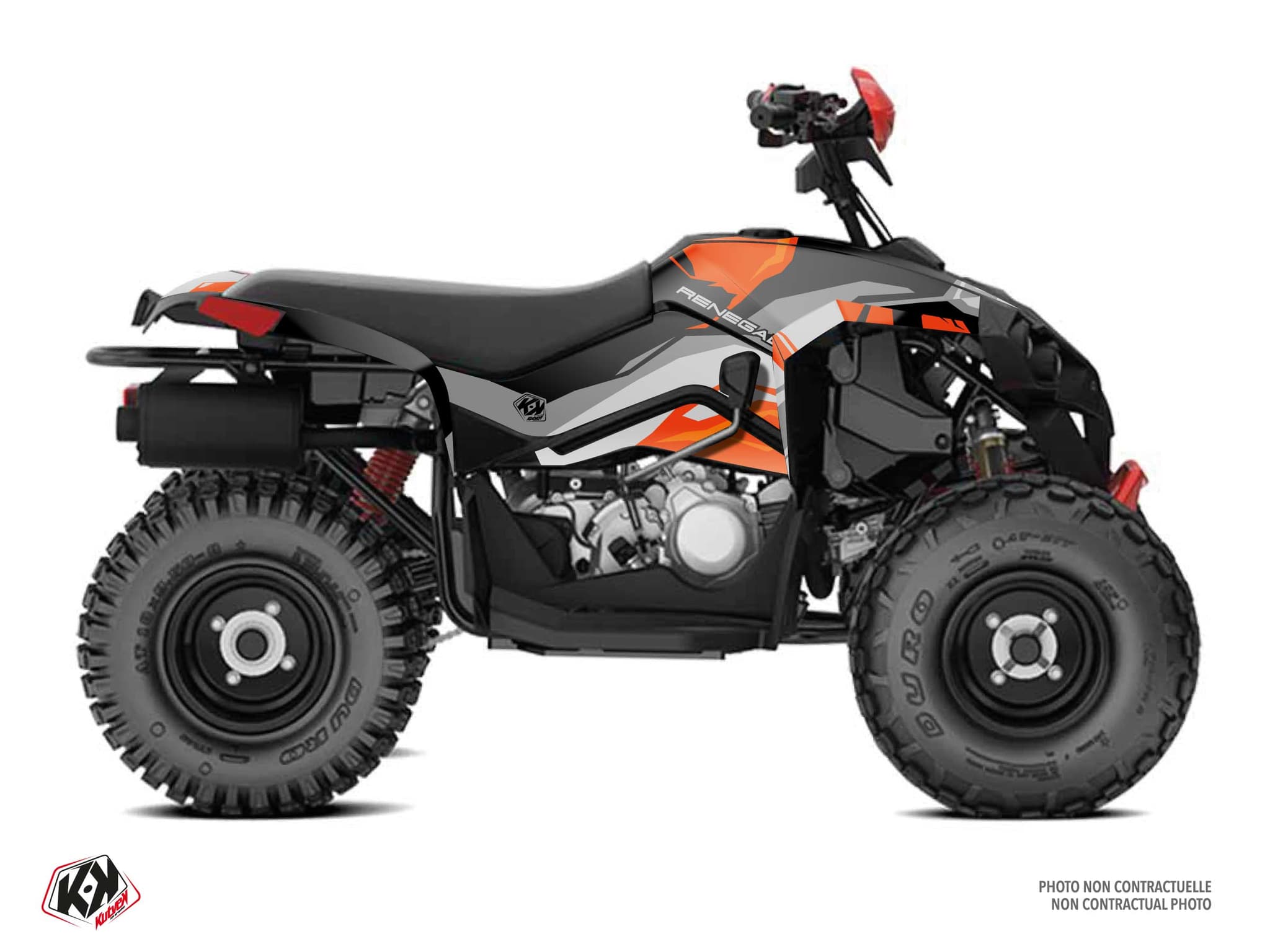 Kit graphique Quad CAN-AM RENEGADE 110 KLIFF Rouge
