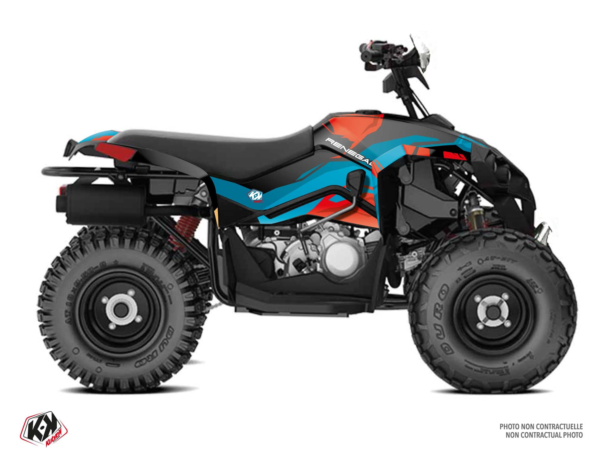 Kit graphique Quad CAN-AM RENEGADE 110 KLIFF Turquoise