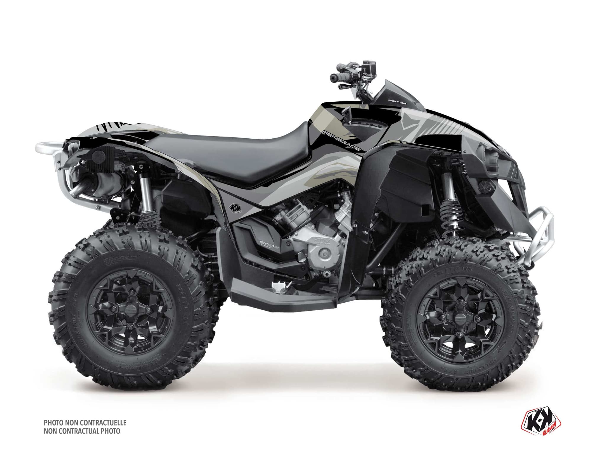 atv can-am renegade kliff chalk serie graphic kit