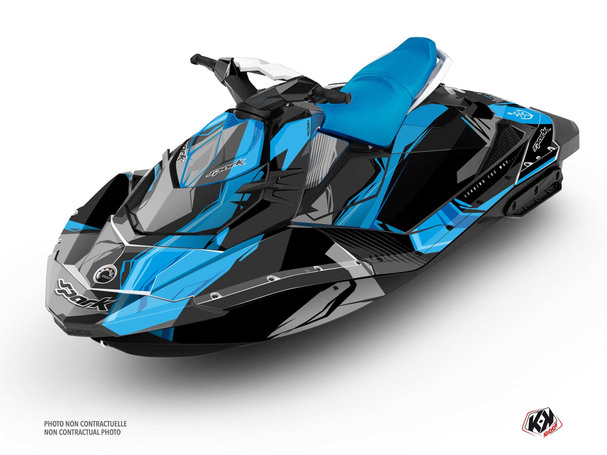 kit graphique jet-ski seadoo spark kliff bleu