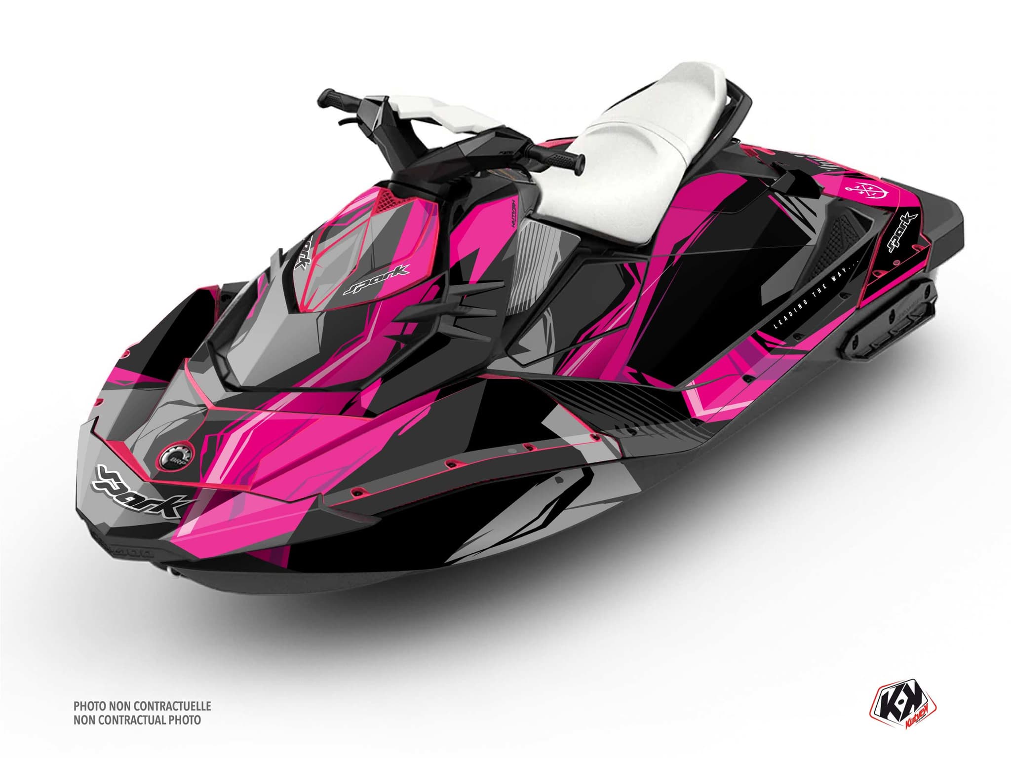 Kit graphique Jet-Ski Kliff Seadoo Spark Rose