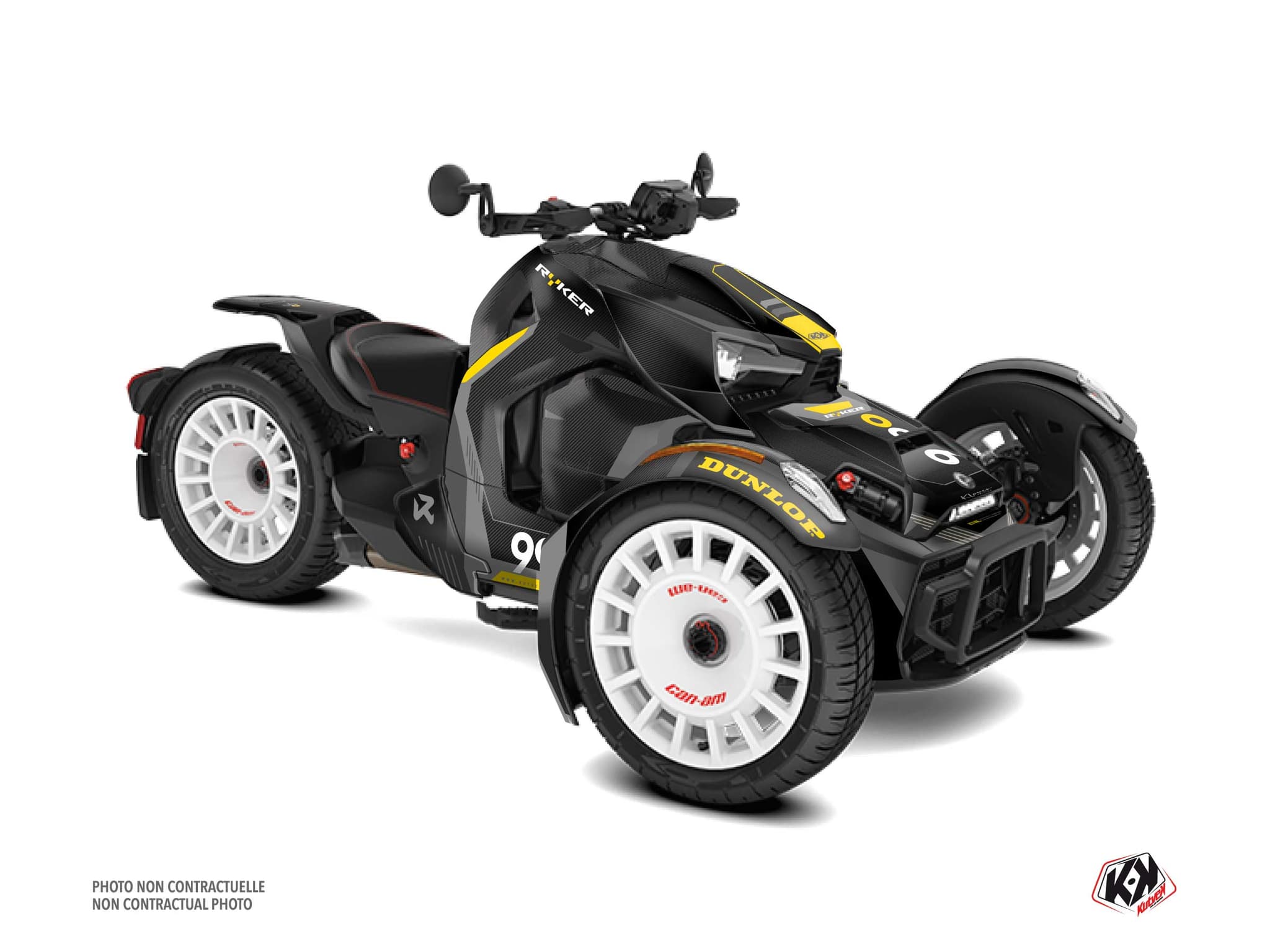 kit graphique klover gris hybride can-am ryker 900 rally