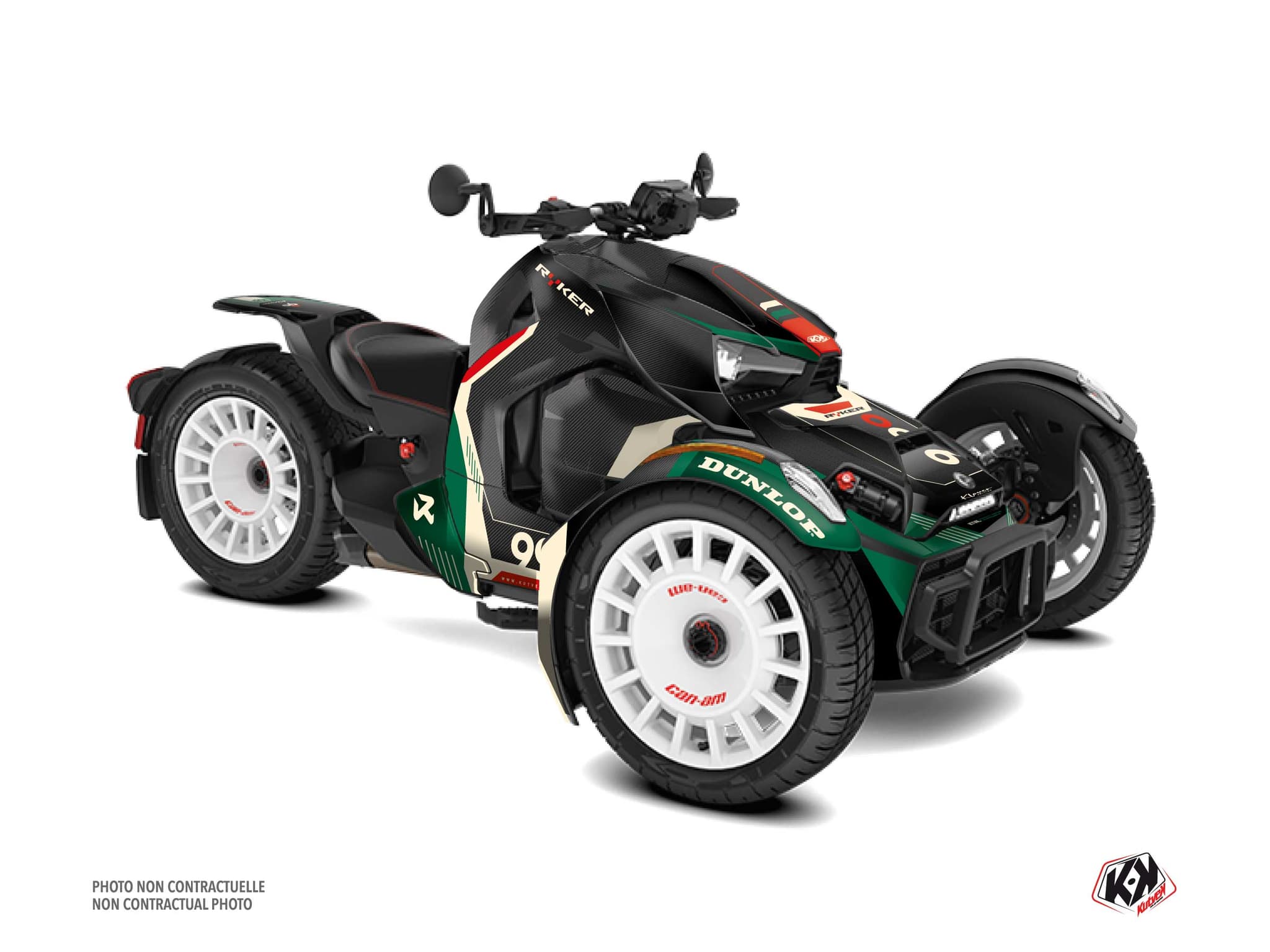 kit graphique klover vert hybride can-am ryker 900 rally