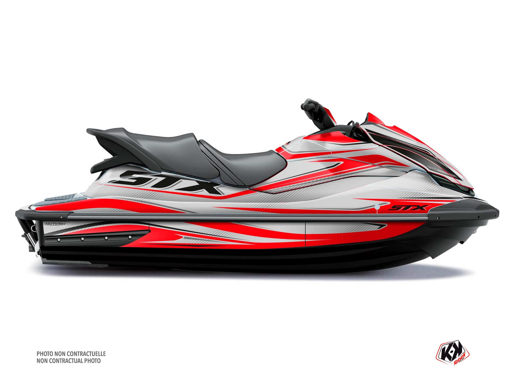 Kit graphique Jet-Ski Koast Kawasaki STX 160 Gris