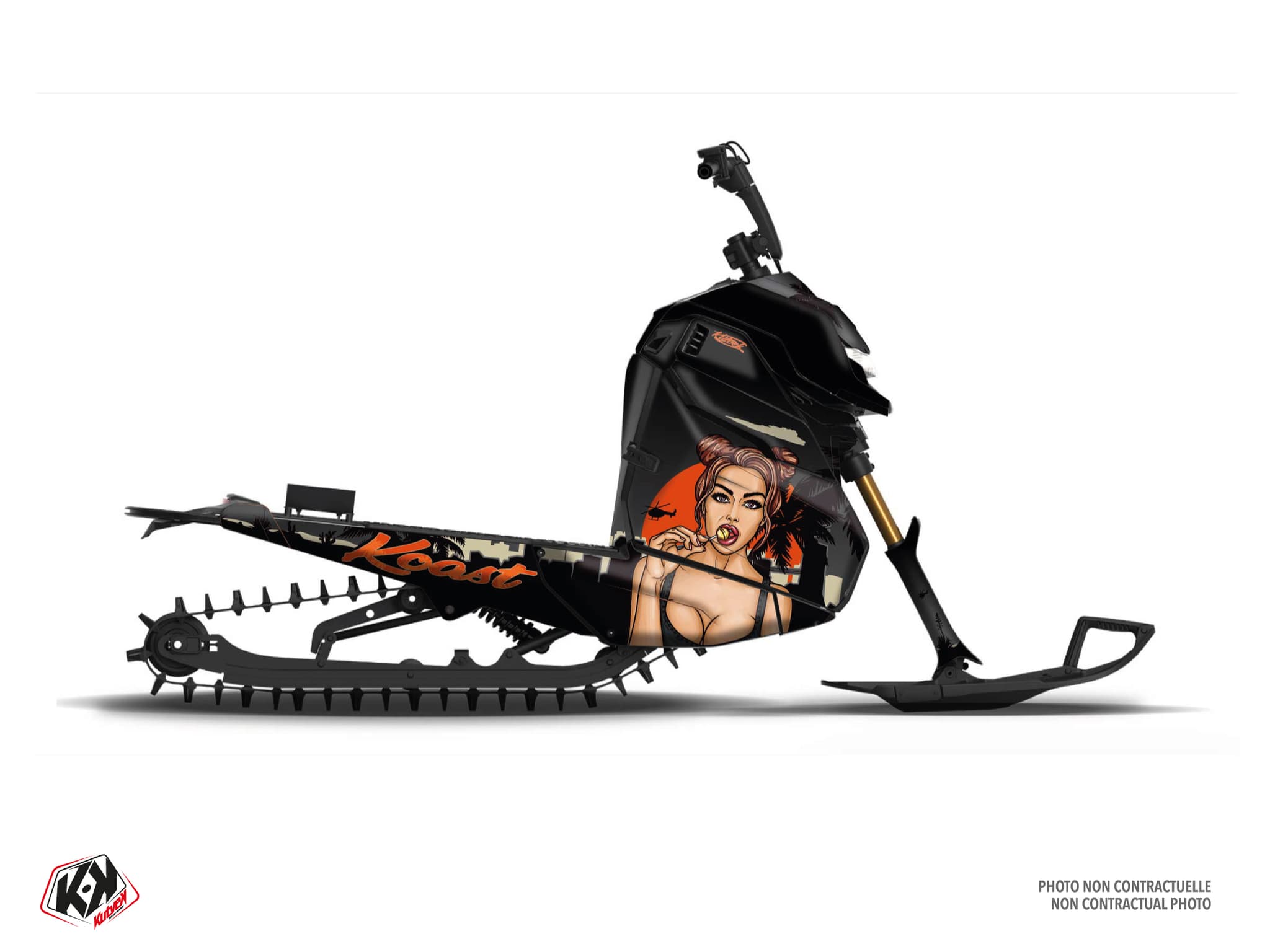 snowmobile widescape ws 250 koast sand graphic kit