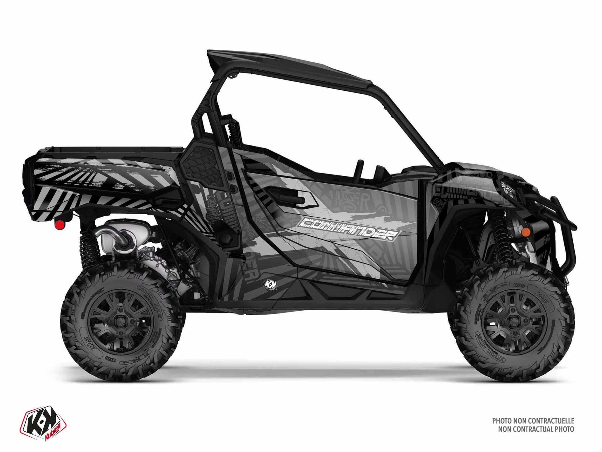 Kit Graphique ssv can-am commander kollector gris