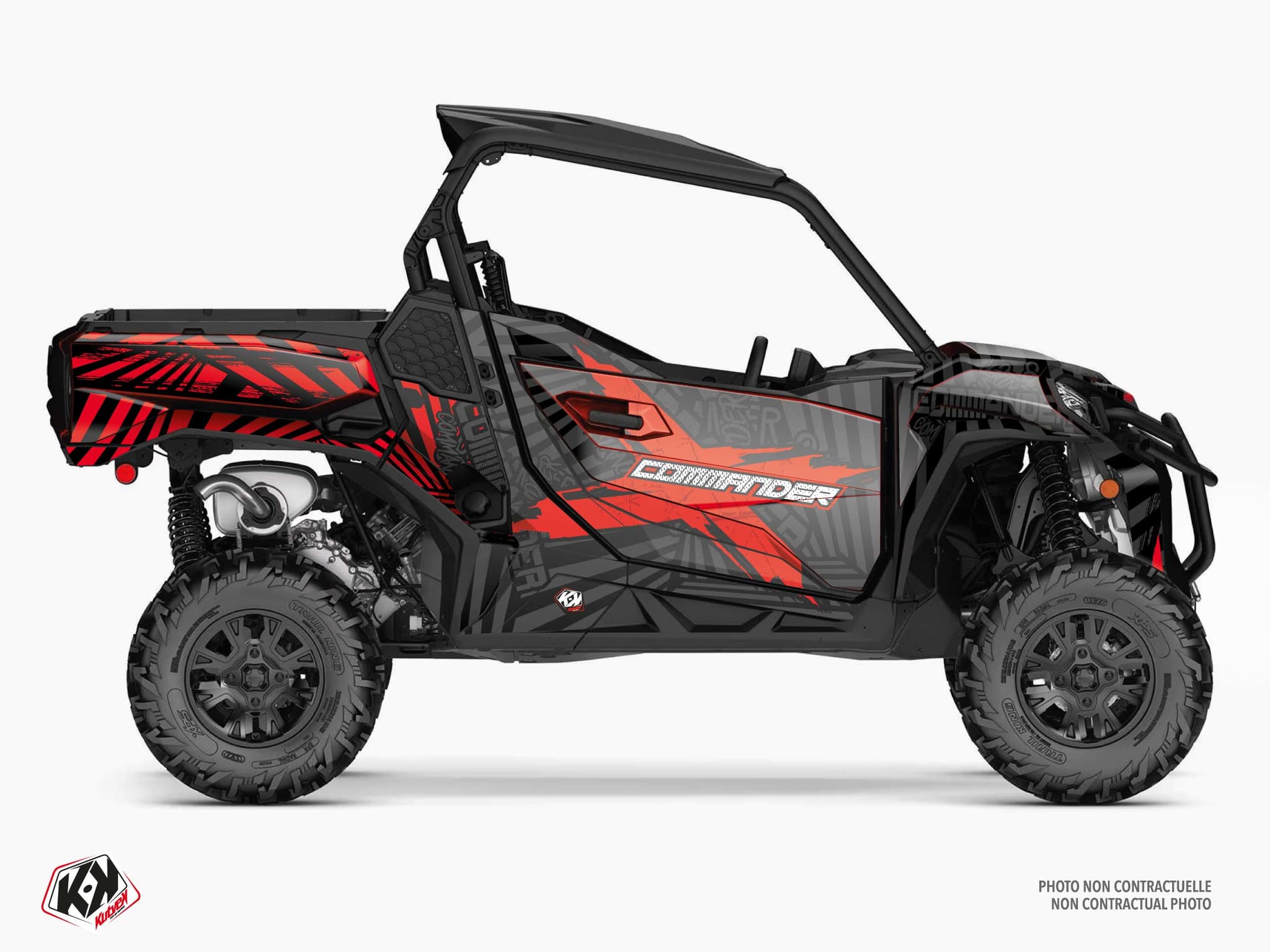 Kit Graphique ssv can-am commander kollector rouge