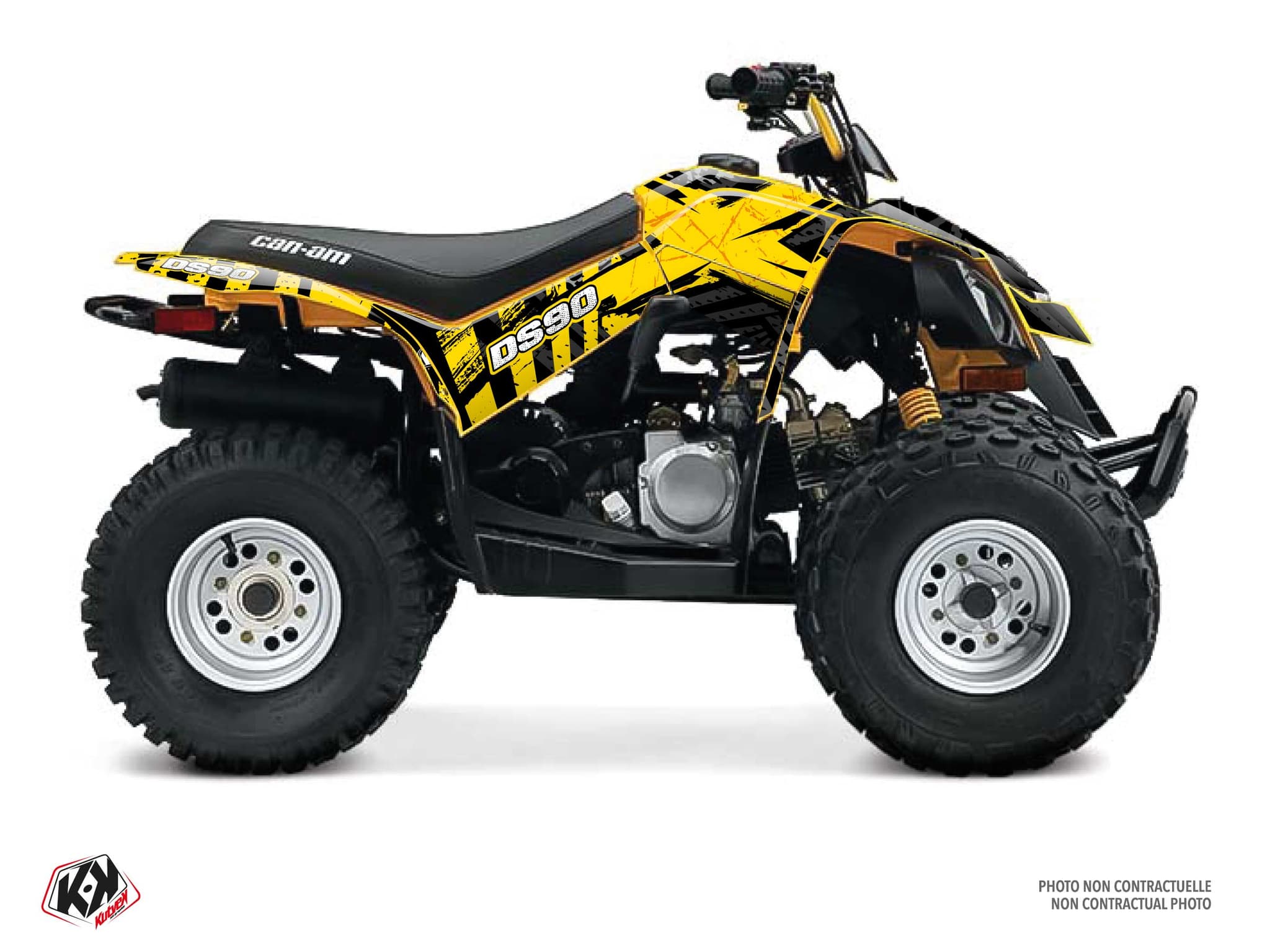 Kit graphique Quad CAN-AM DS 90 KOLLECTOR Jaune